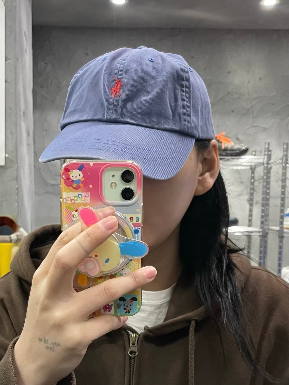 00s 폴로 페이딩 레더 스트랩 볼 캡 상품이미지8