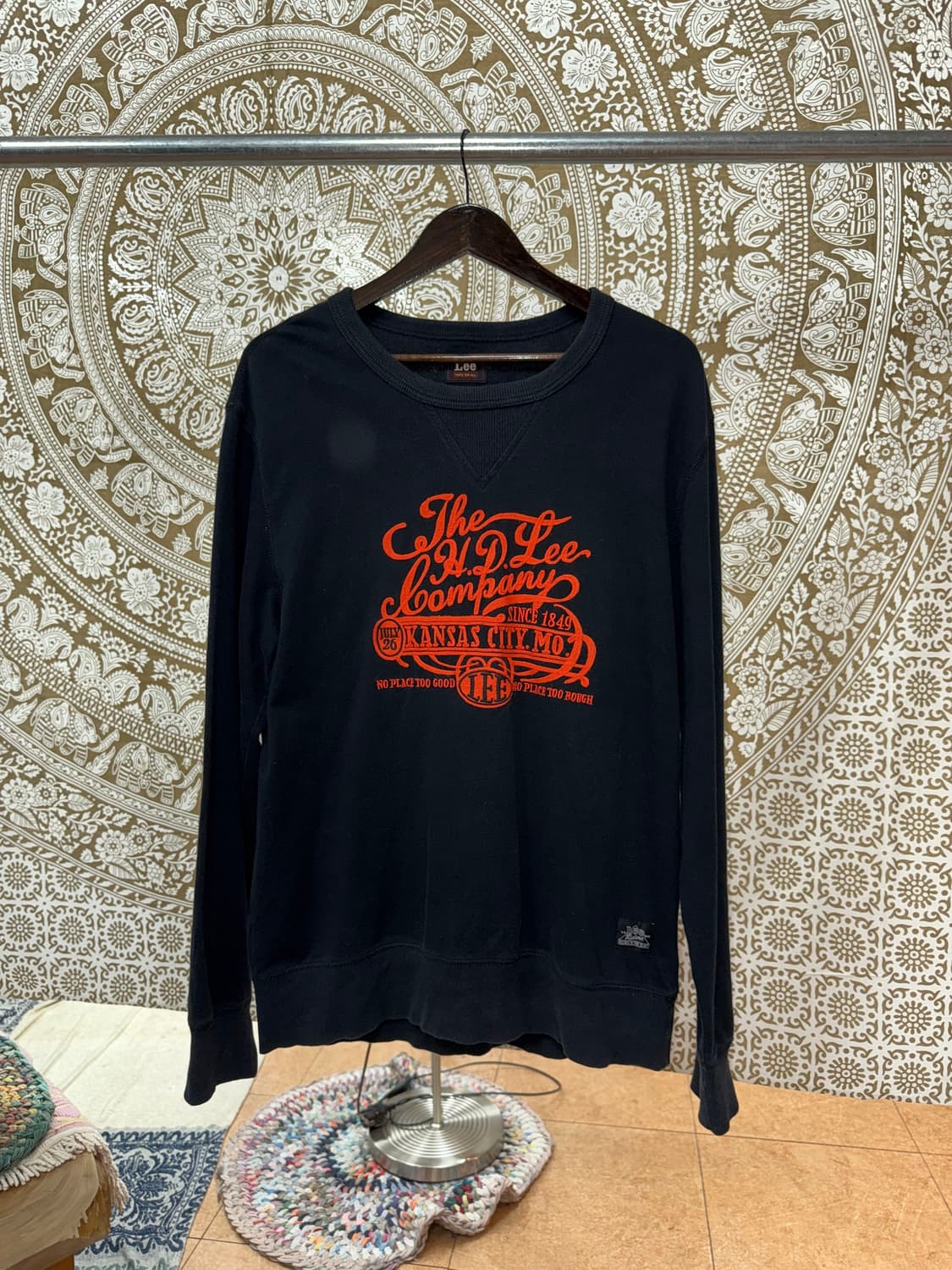 Lee 리 빈티지 레터링 자수 맨투맨  상품이미지3