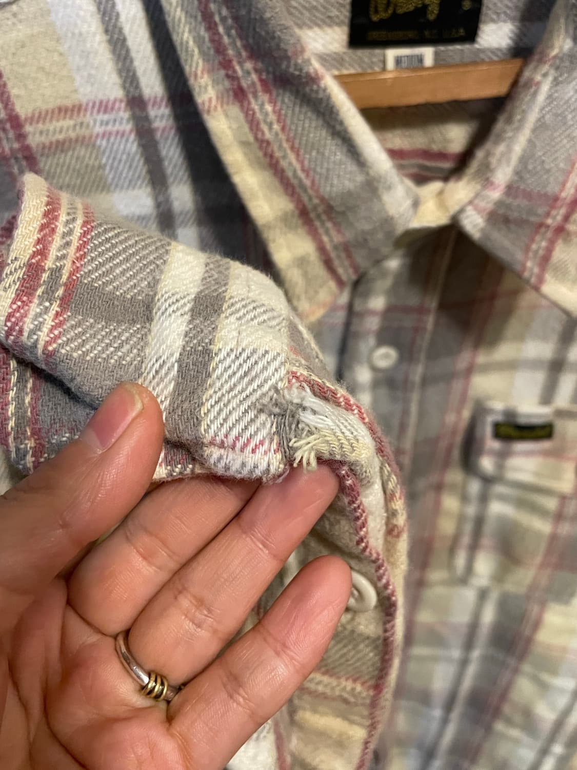 Vintage Wrangler Flannel Shirt 상품이미지5