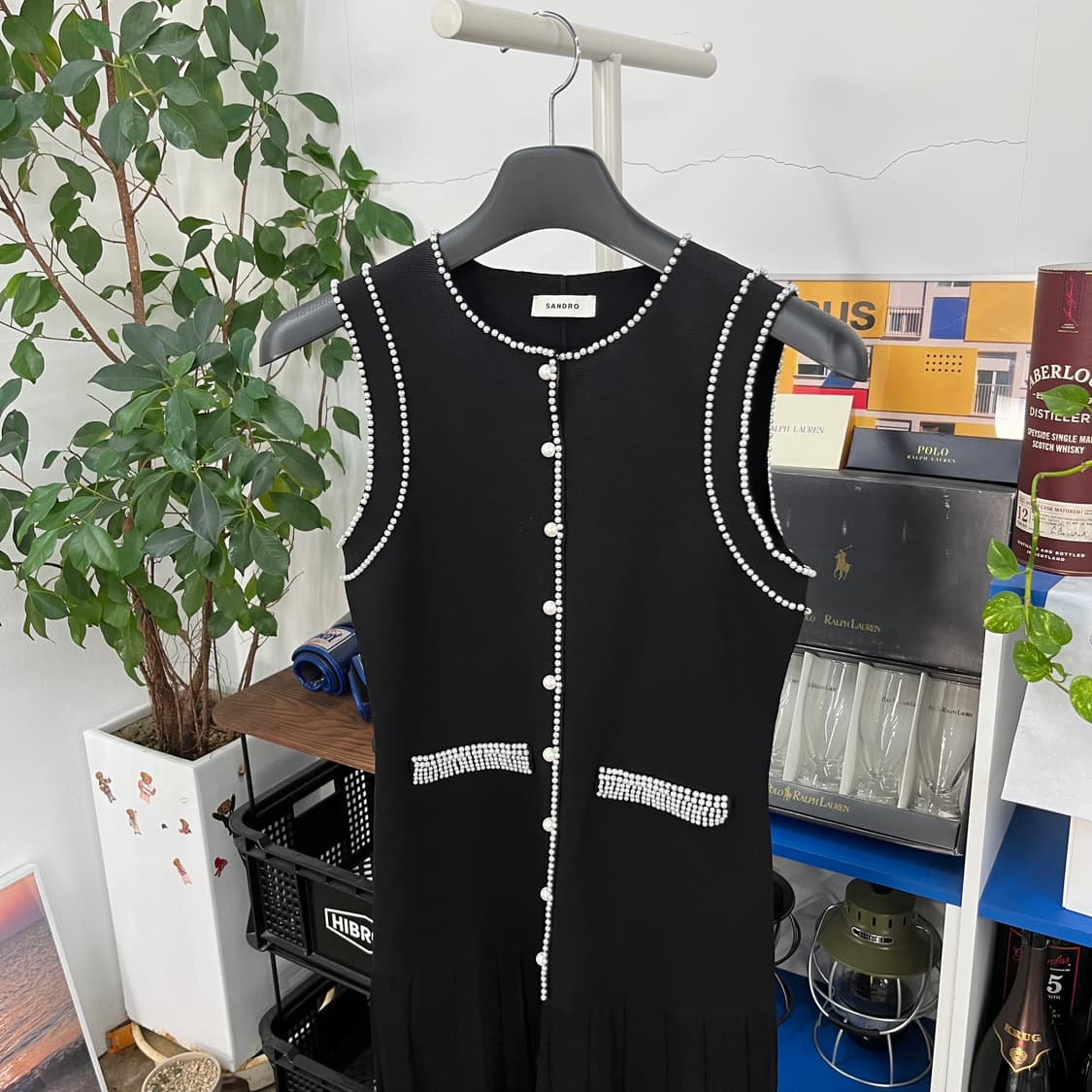 산드로 슬리브리스 원피스 38 상품이미지2