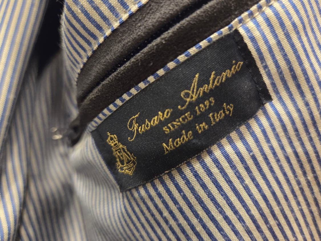 이탈리아 브랜드 FUSARO ANTONIO 스웨이드 해링턴자켓 상품이미지6