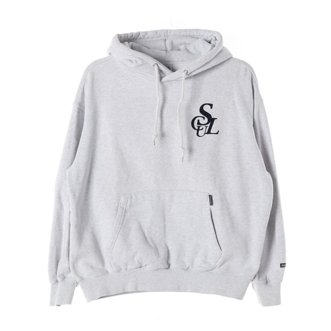 스컬프터 로고 오버핏 후드티 멜란지 그레이 M 상품이미지1