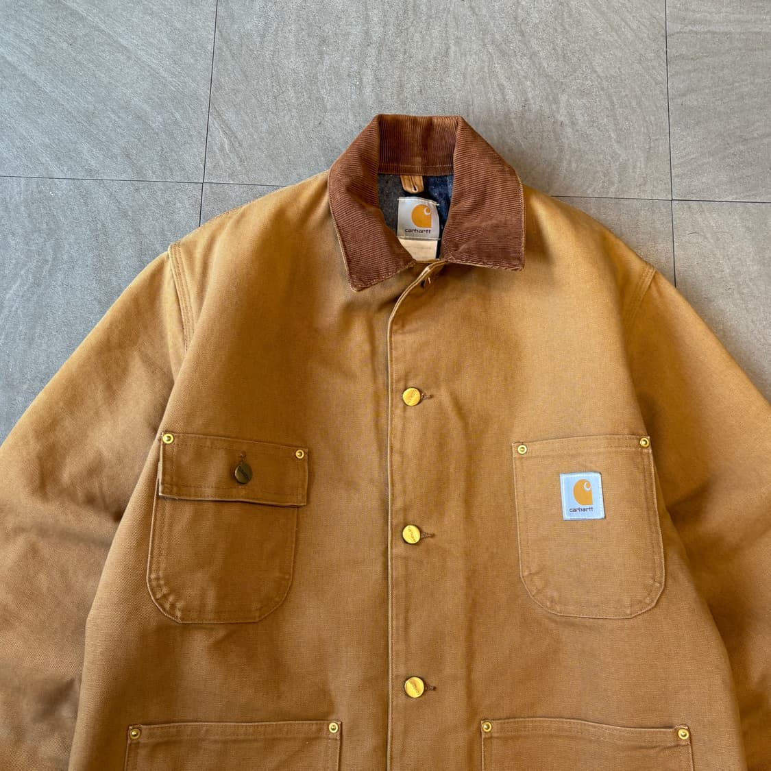 칼하트 정품 브라운 덕 초어 자켓  상품이미지3
