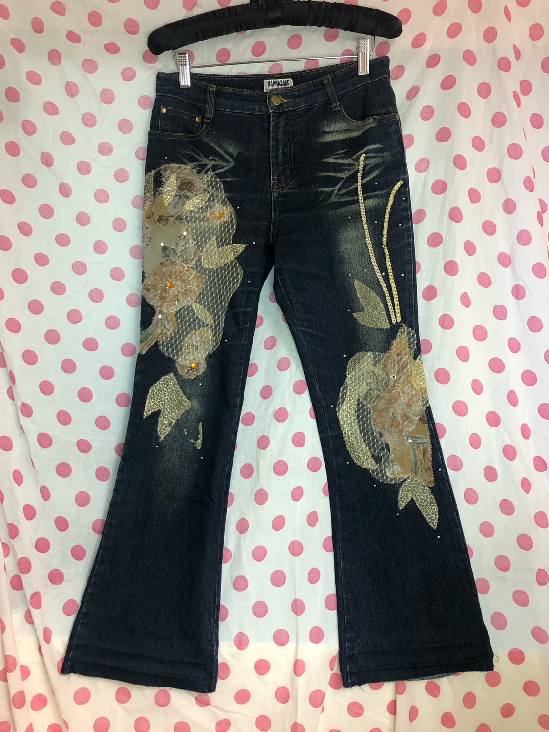 golden flower oriental denim pt 상품이미지2