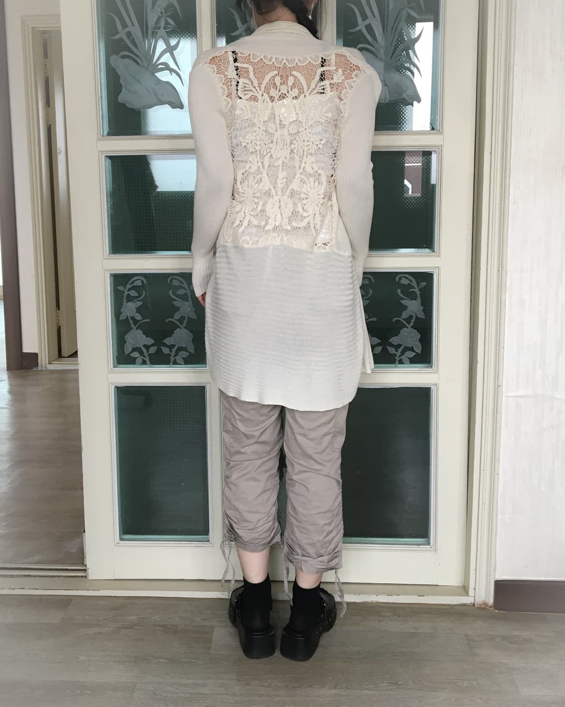 Back crochet see through point open card 상품이미지7