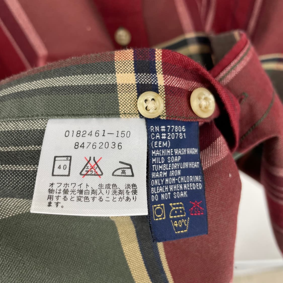 타미힐피거 월계수 로고 체크 패턴 셔츠 상품이미지6