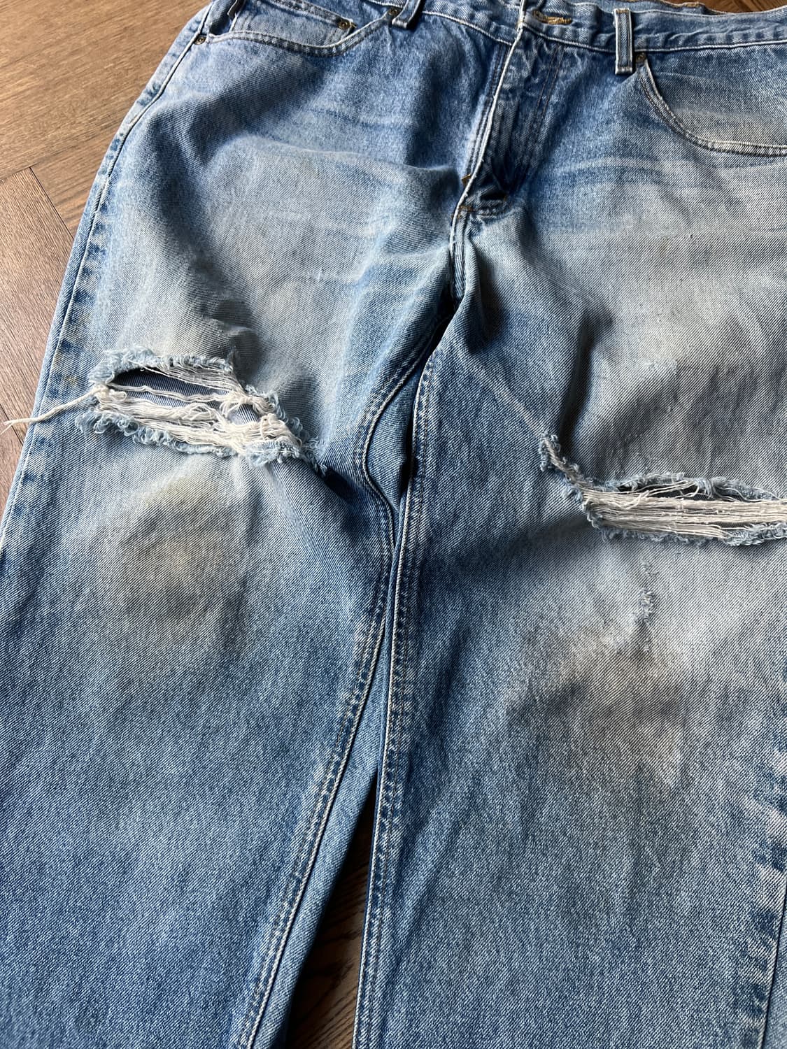 [38]칼하트 USA 디스트로이드 워크 데님 팬츠 상품이미지5