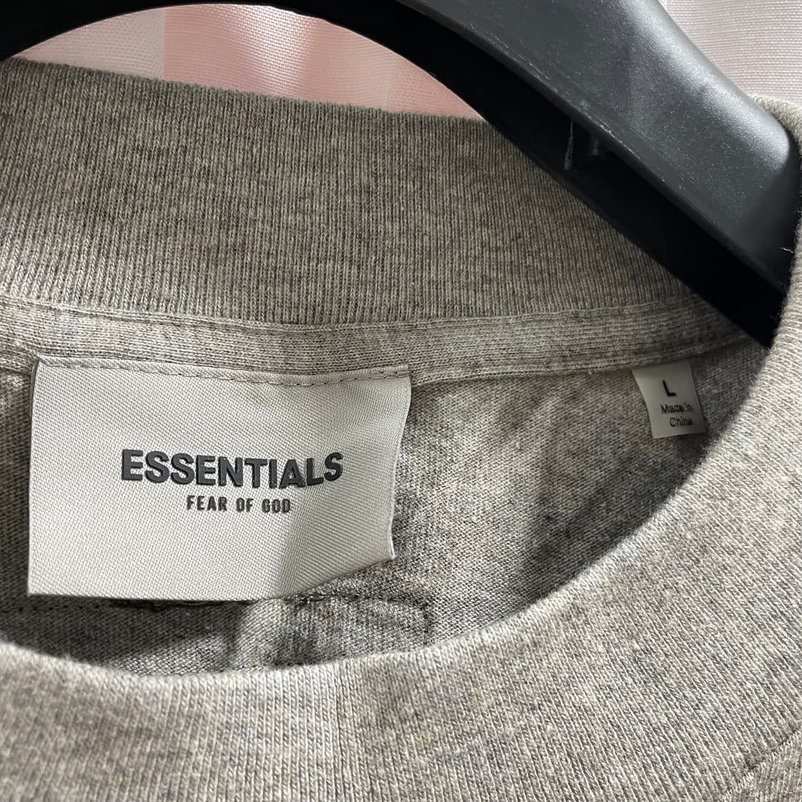 피어오브갓 에센셜/ 체스트 로고 롱슬리브 티셔츠 헤더 오트밀/ L 상품이미지7