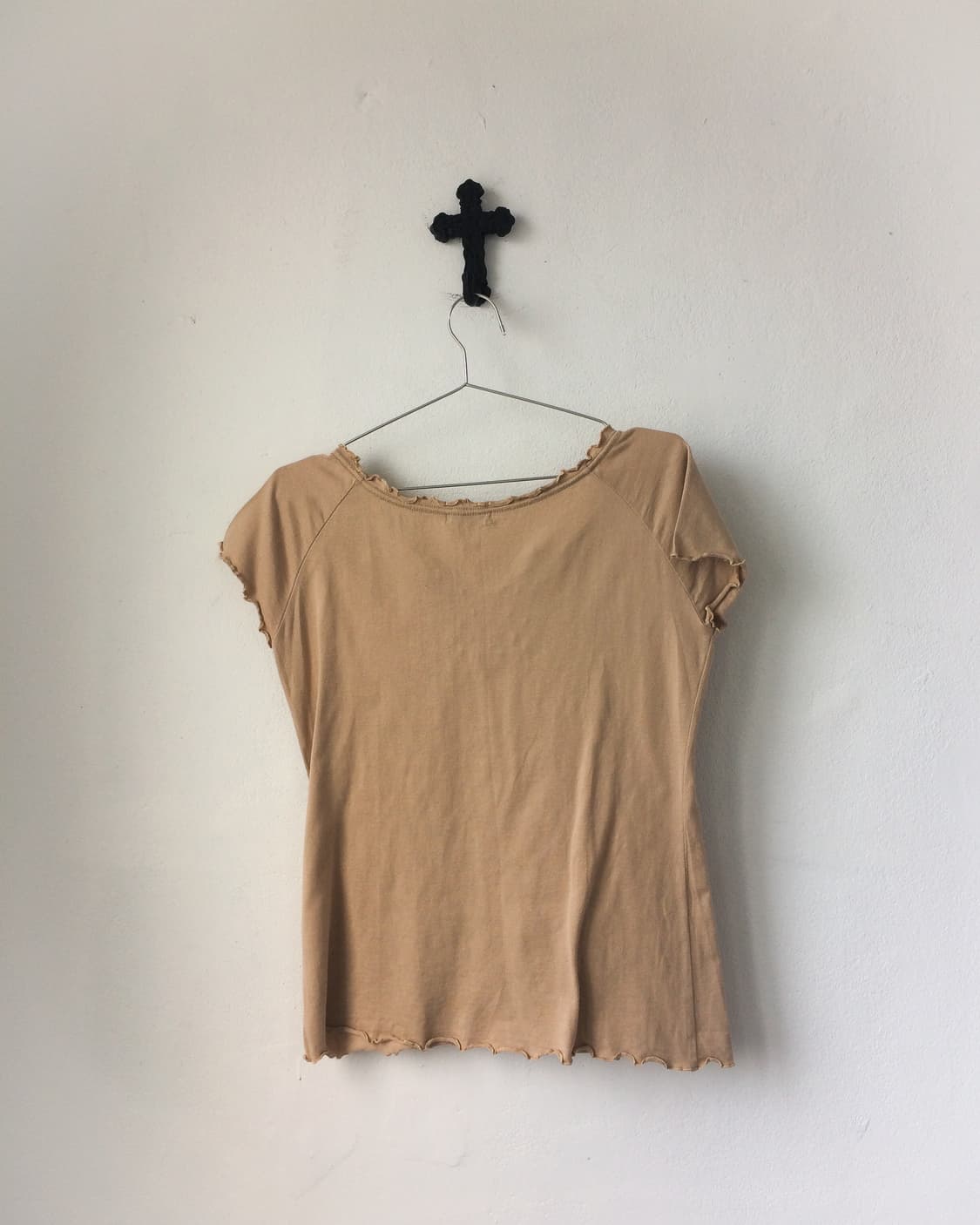 Needle work point tied t shirt 상품이미지3