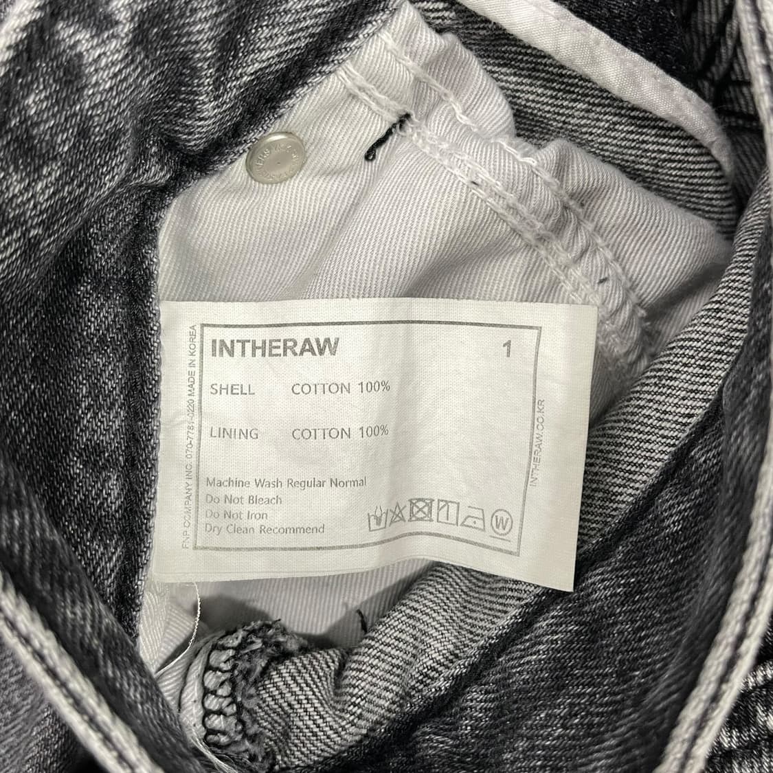 인더로우 흑청 데님팬츠 상품이미지6