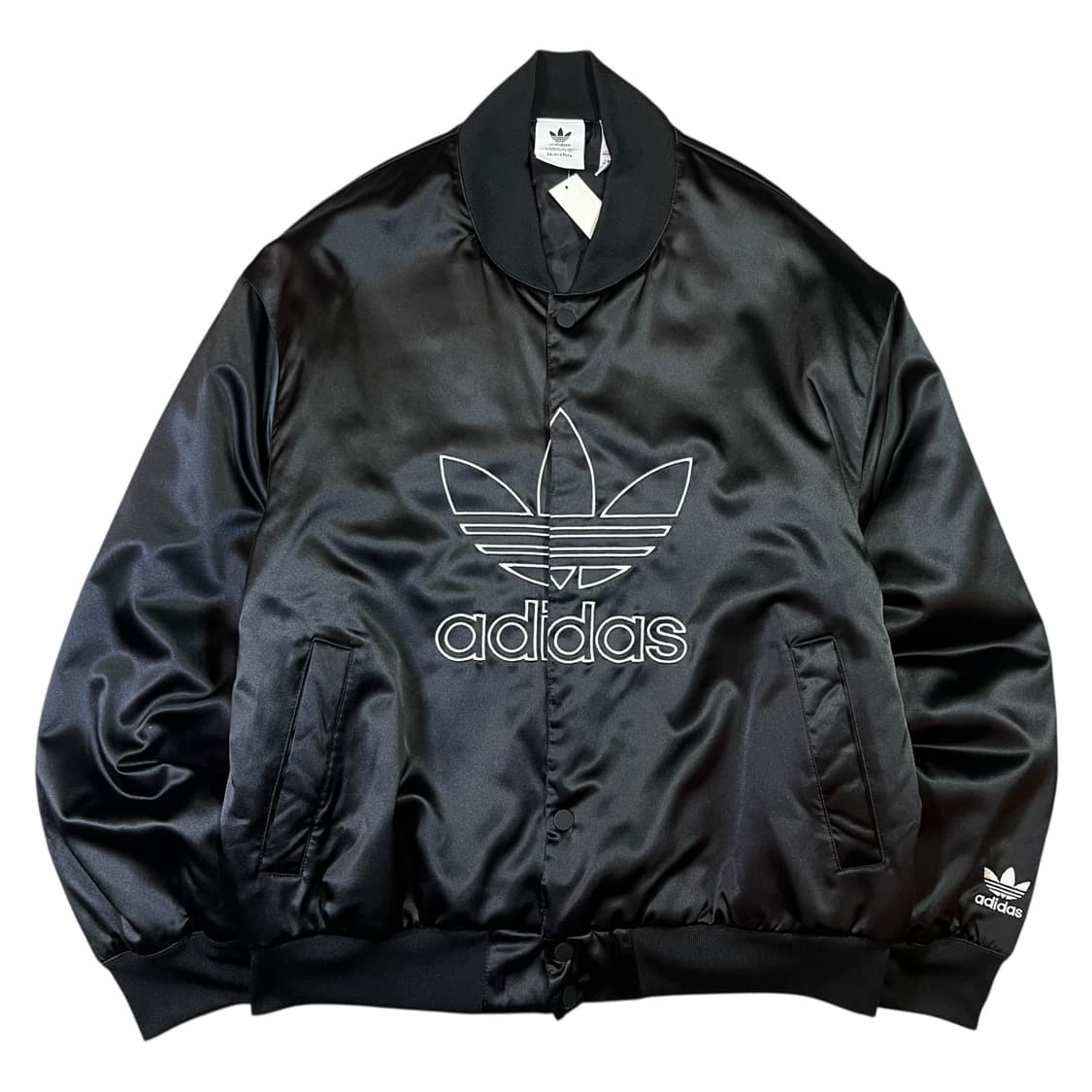 아디다스 빅로고 새틴 블루종 자켓 상품이미지1
