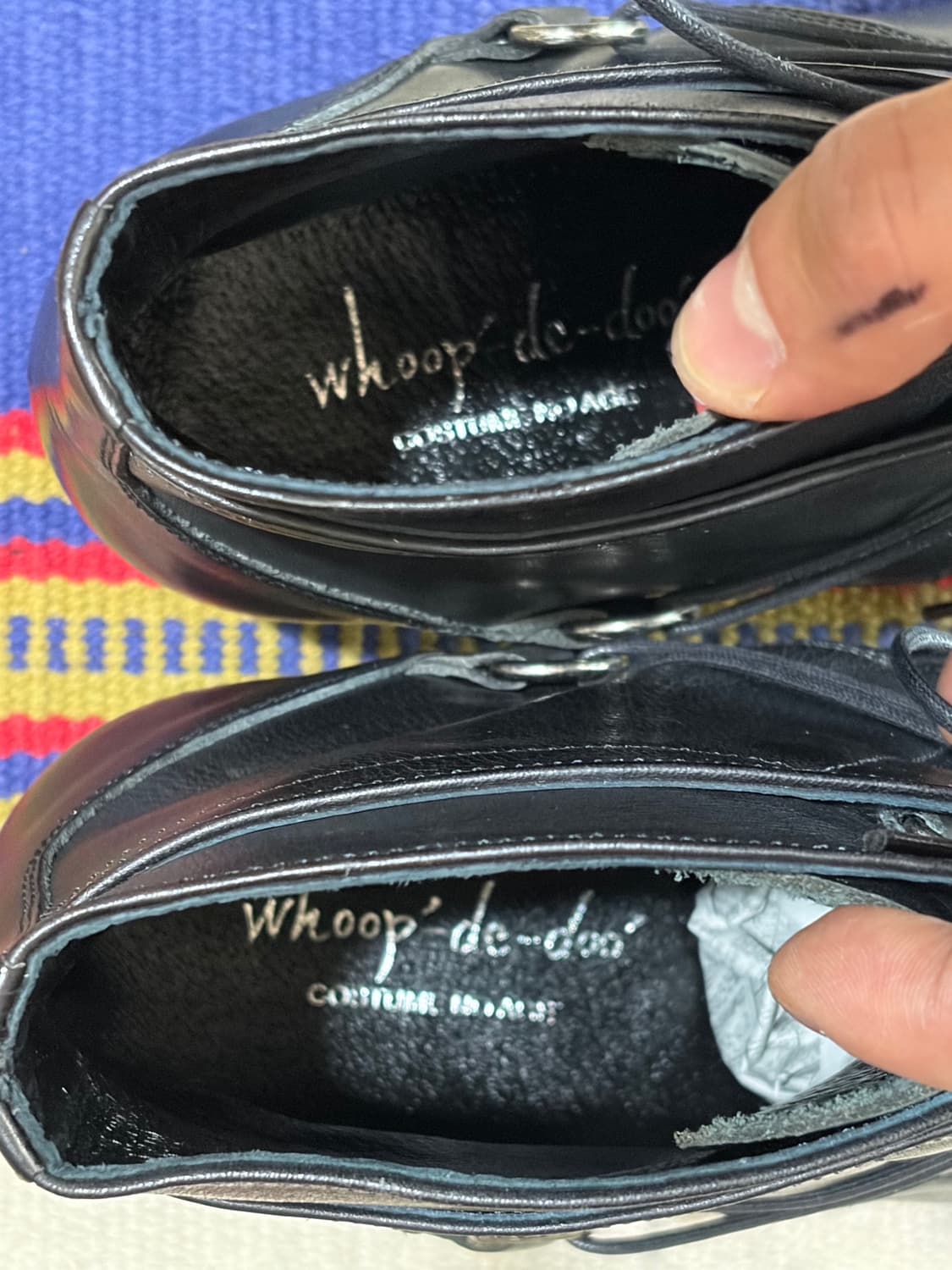 훕데두 아카이브 롱노즈 레이스 스루 부츠 상품이미지6