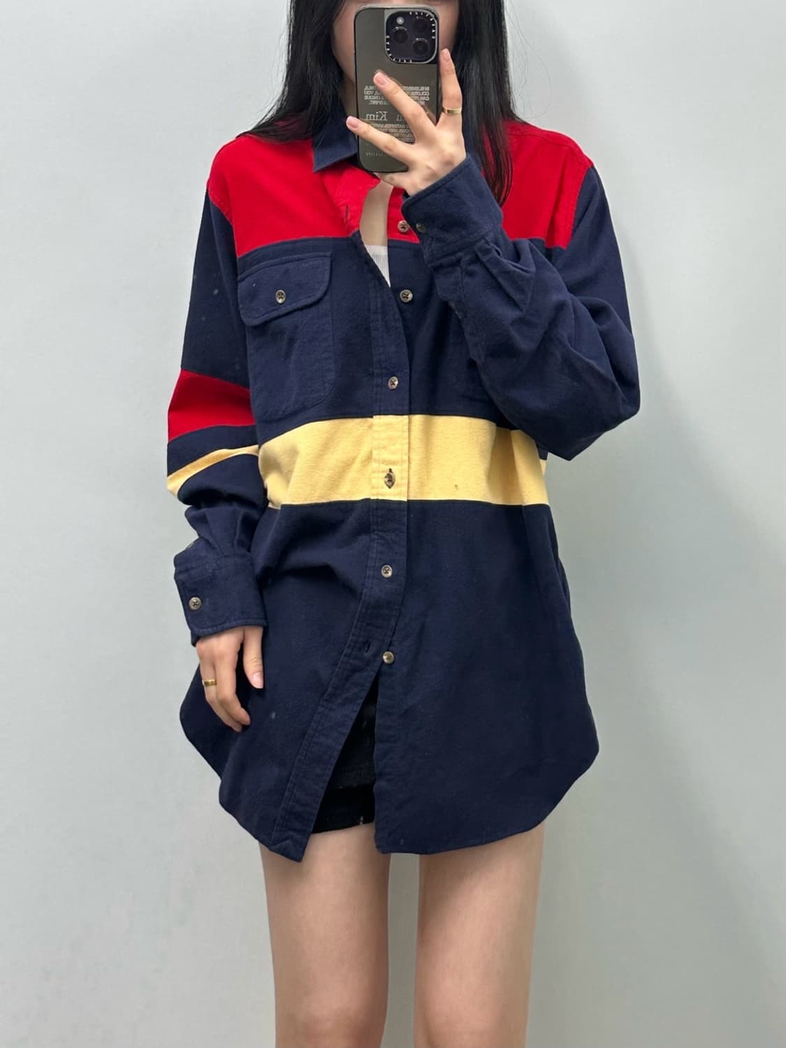 폴로 랄프로렌 배색 플리스 셔츠  상품이미지1