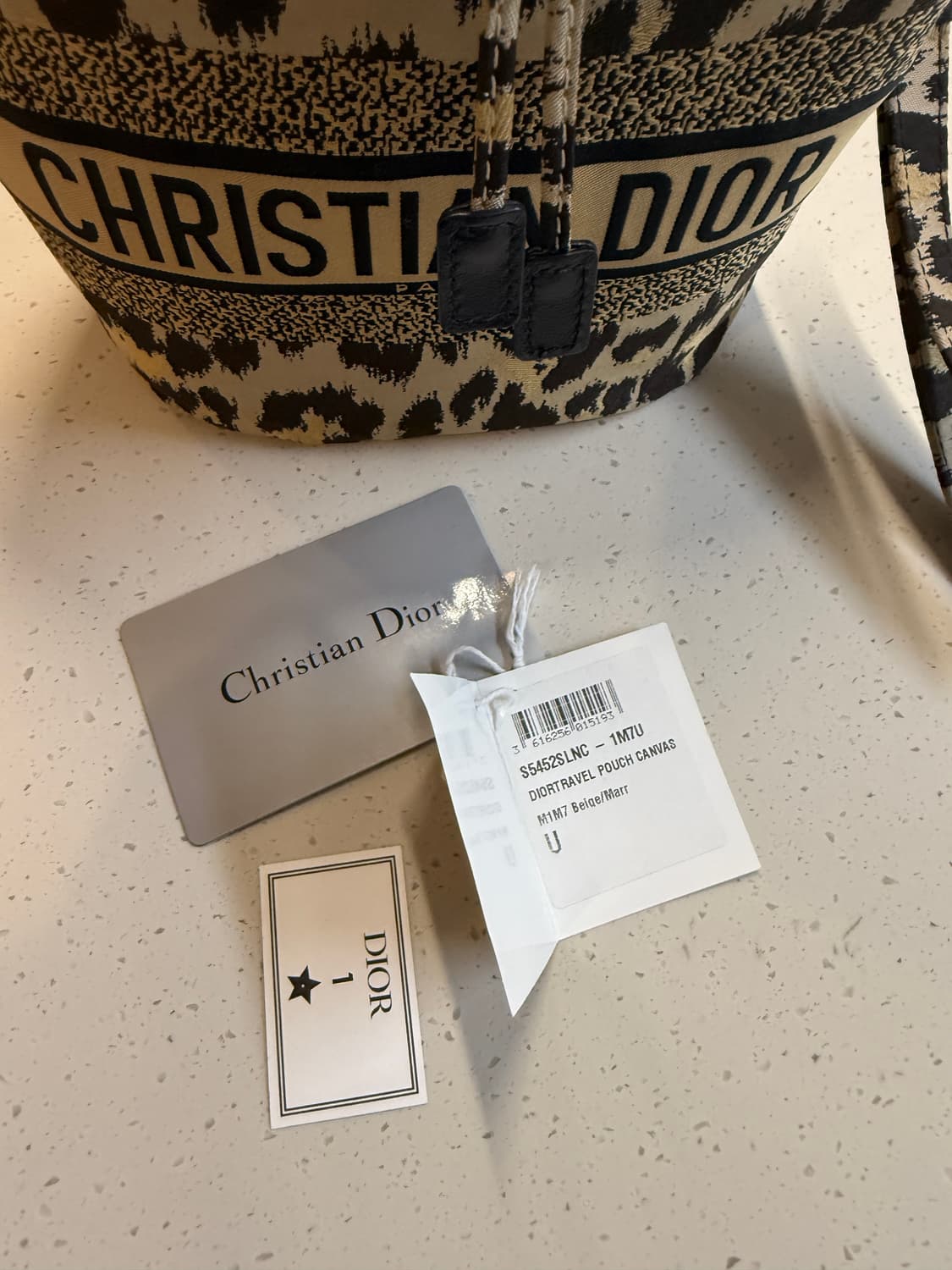 디올 트래블 호피 파우치백 상품이미지3