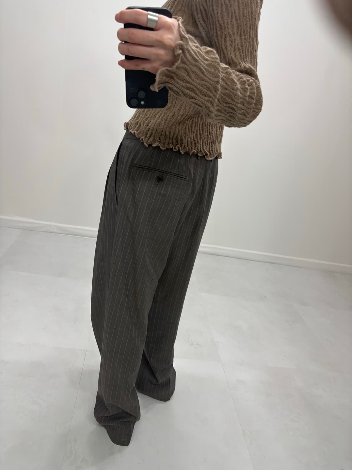 STRIPE COLORBLOCK SLACKS 상품이미지5