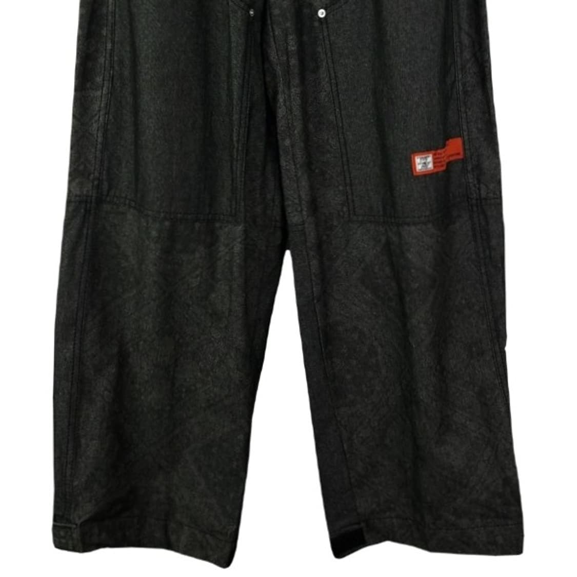 [배드인배드] 페이즐리 패턴 더블니 블랙 데님 팬츠 청바지 M19588 상품이미지5