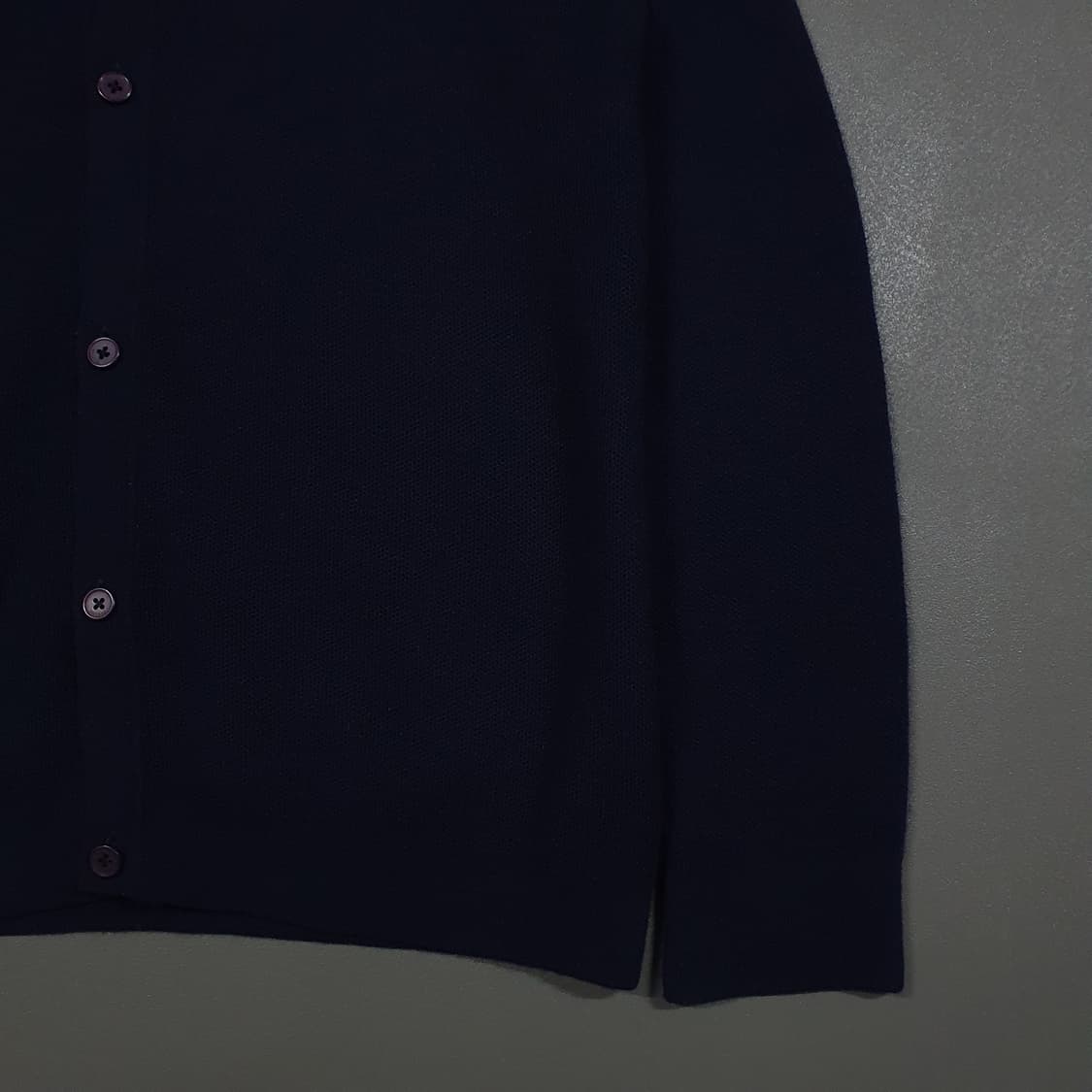 L) 헤지스 신형 22FW 다크네이비 울 모 캐시미어 니트 스웨터 가디건 상품이미지5