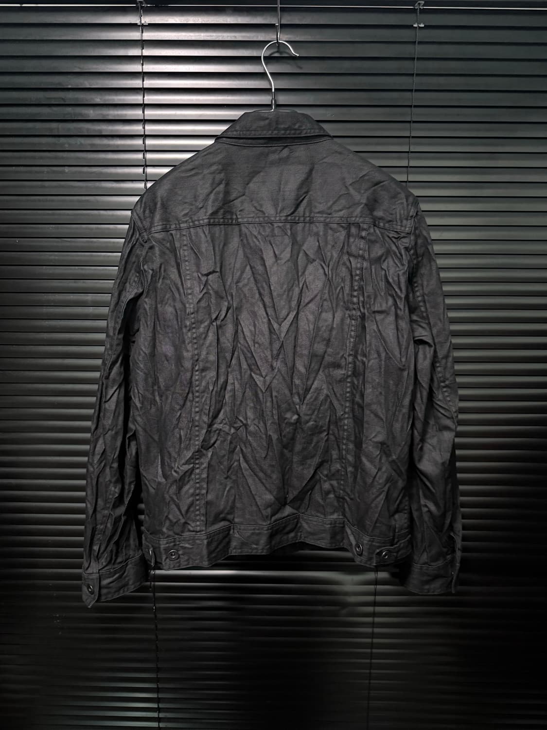 TETE HOMME 테테옴므 일본 주름 데님 트러커 생지 고스 락 펑크 상품이미지5