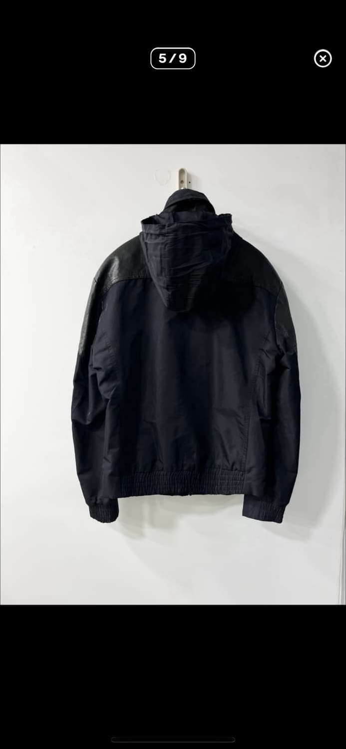 솔리드 옴므 바람막이 레더 레글런 자켓 상품이미지5