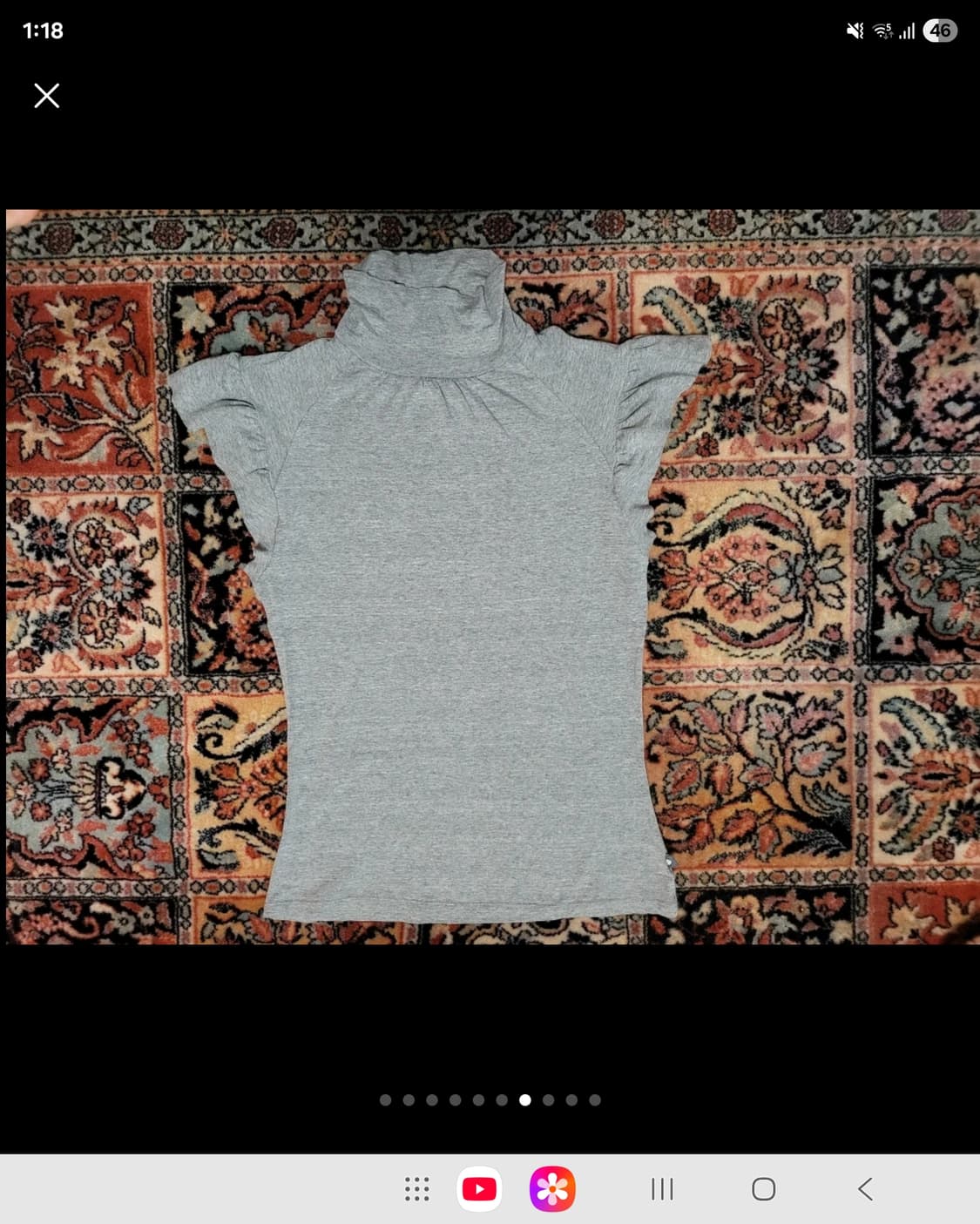 프랑스 모르간 터틀넥 모달 셔츠 그레이  상품이미지7