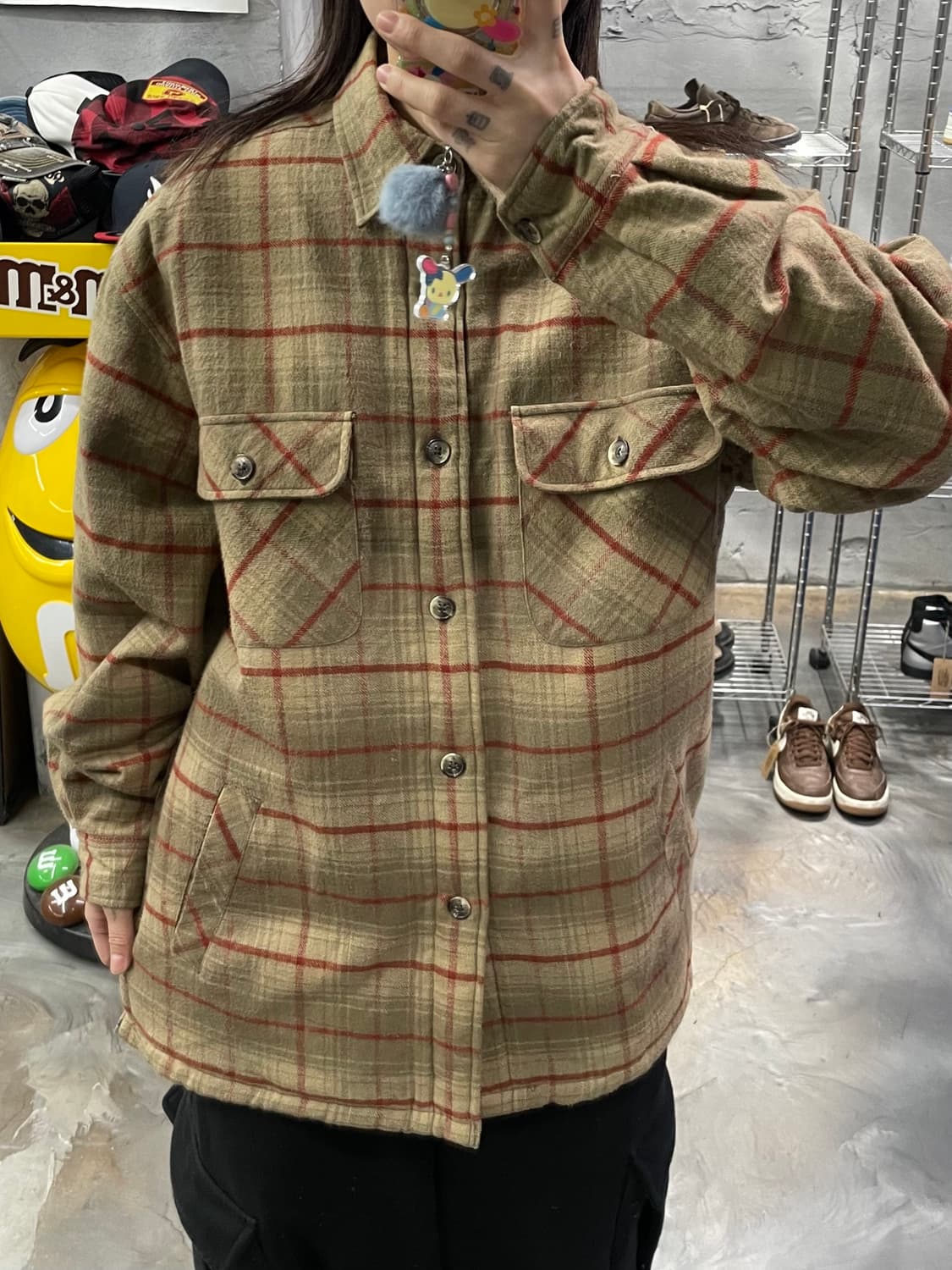 빈티지 체크 플란넬 셔츠 자켓 상품이미지9