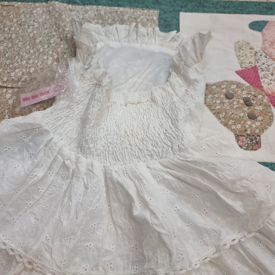 아이렛 레이스 오프숄더 원피스 상품이미지6