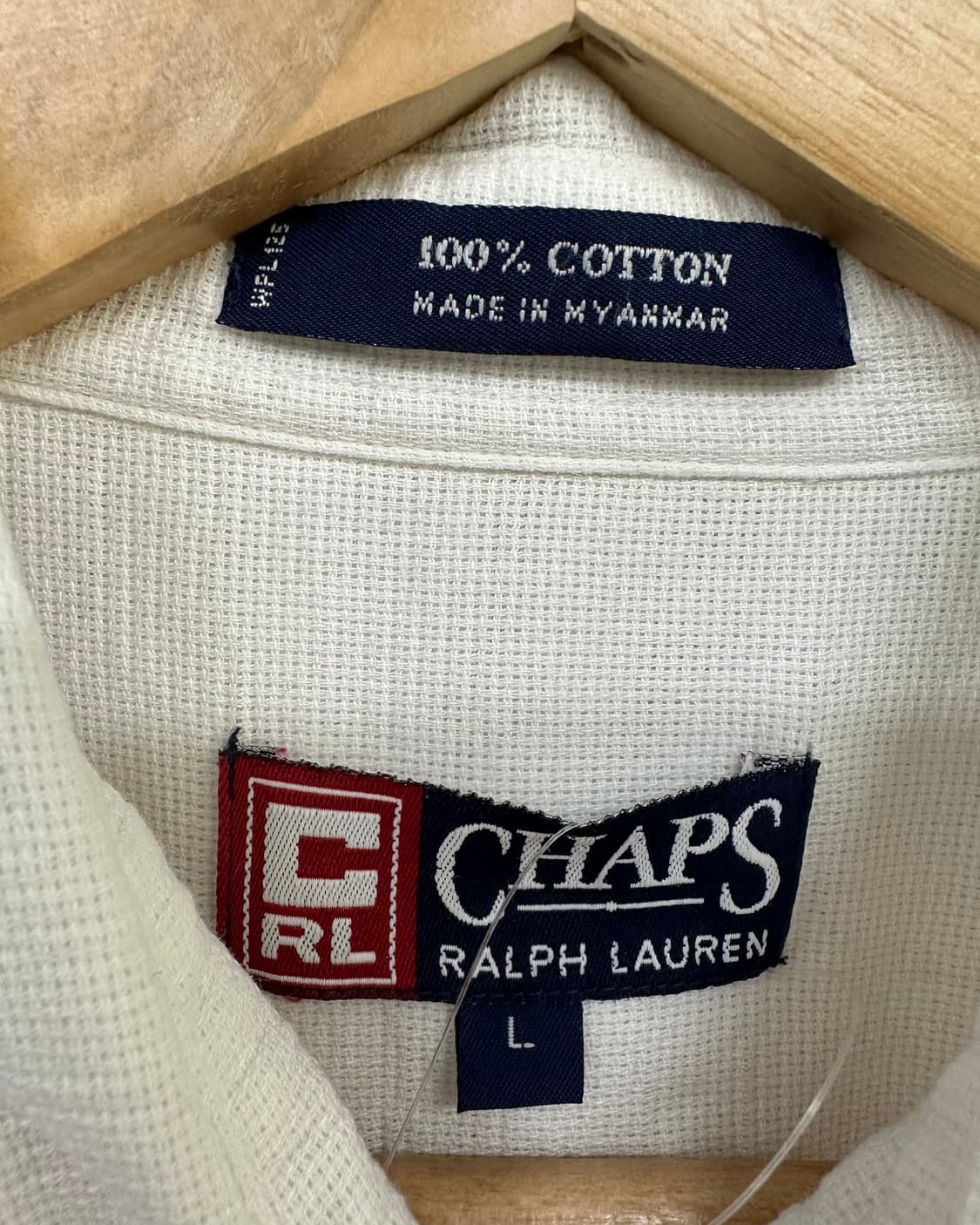 (2XL)CHAPS 화이트 반팔셔츠-M2068 상품이미지3