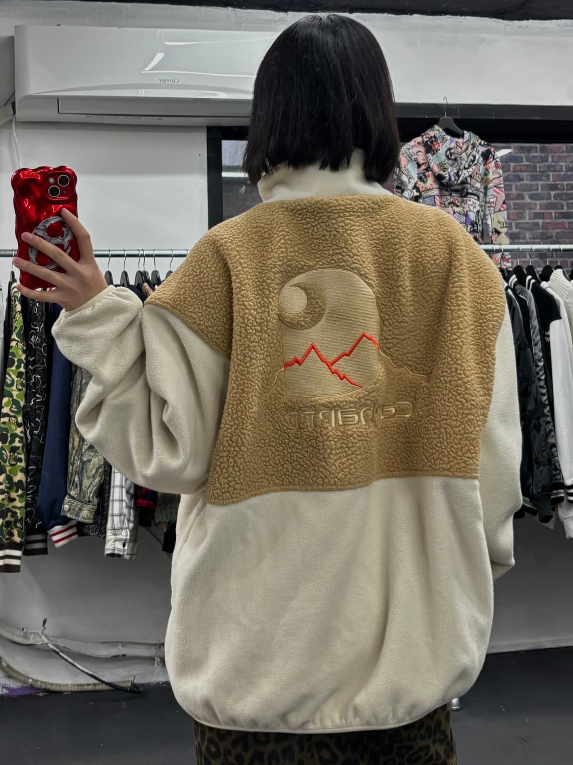 칼히트 Wip 베이지 플리스 자켓 상품이미지5