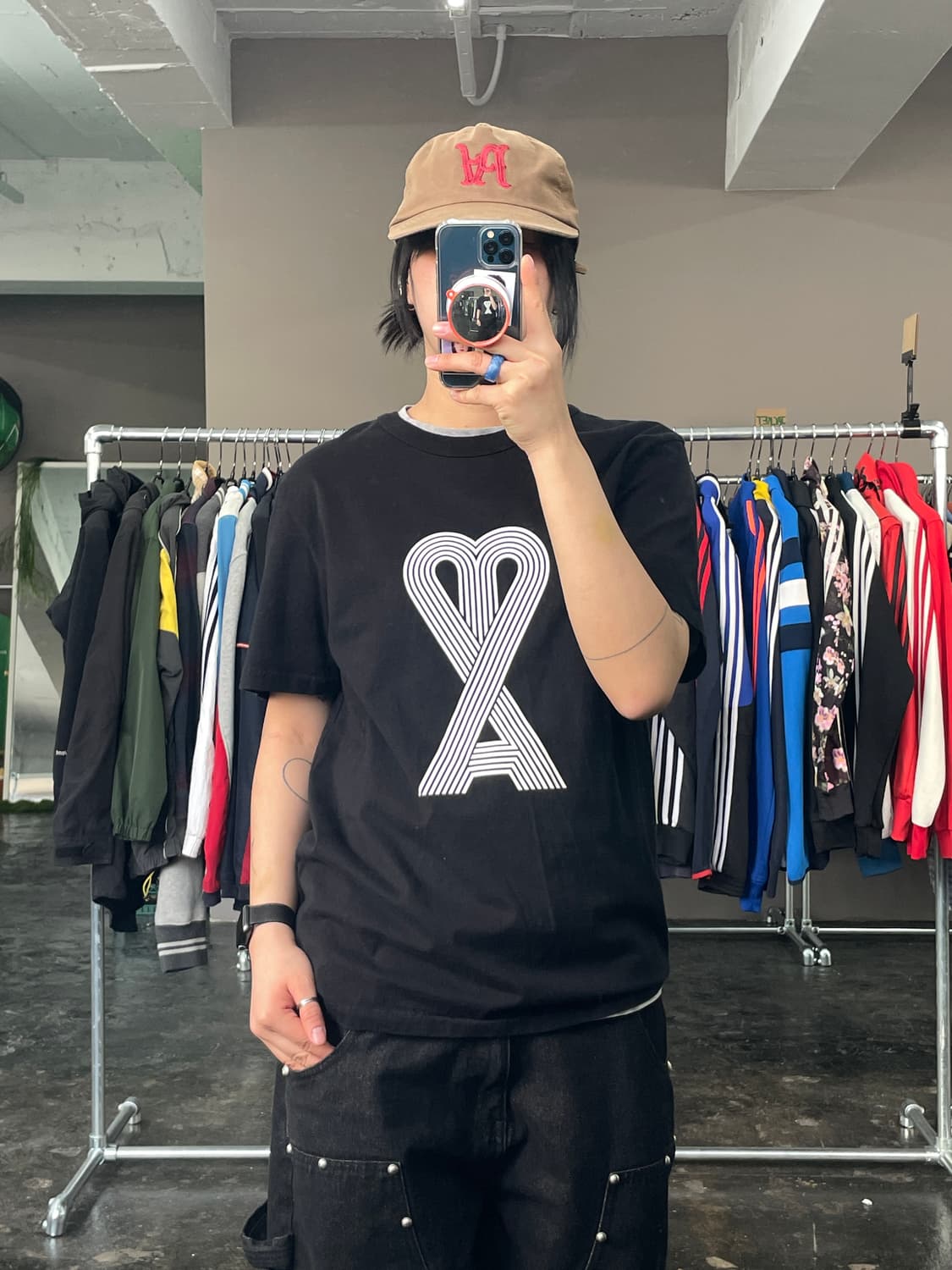 AMI 아미 프린팅 반팔 티셔츠 상품이미지1