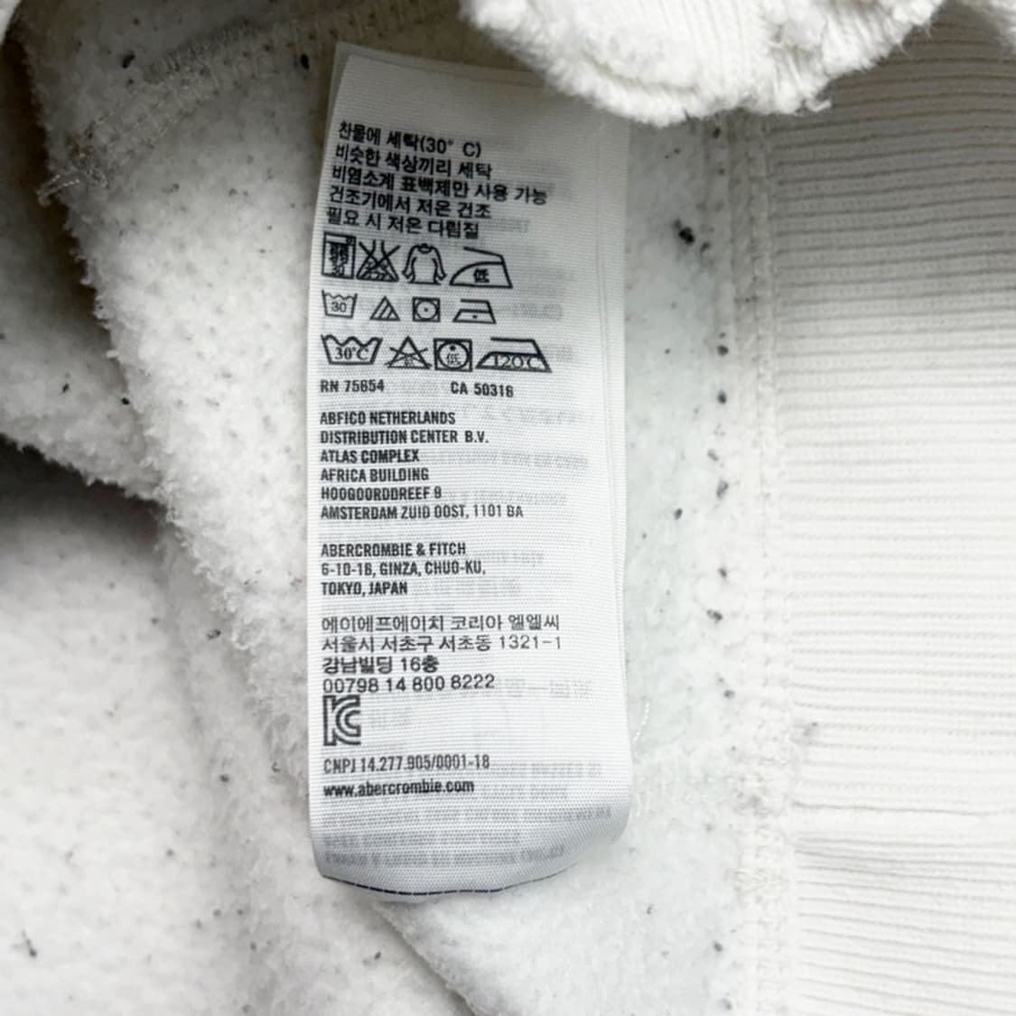 ABERCROMBIE & FITCH 디스트레스드 후드티 L 상품이미지7