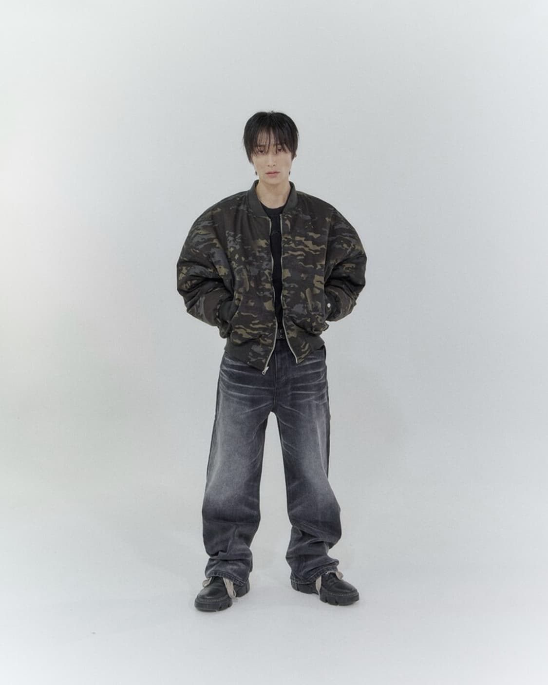 [2 Size 판매] 포스센스티브 FST 카모 리버시블 ma-1 상품이미지4