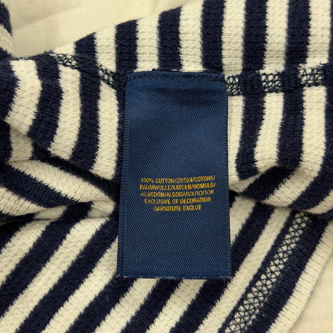 폴로 랄프로렌 여성 와플 스트라이프 긴팔티 M 상품이미지5