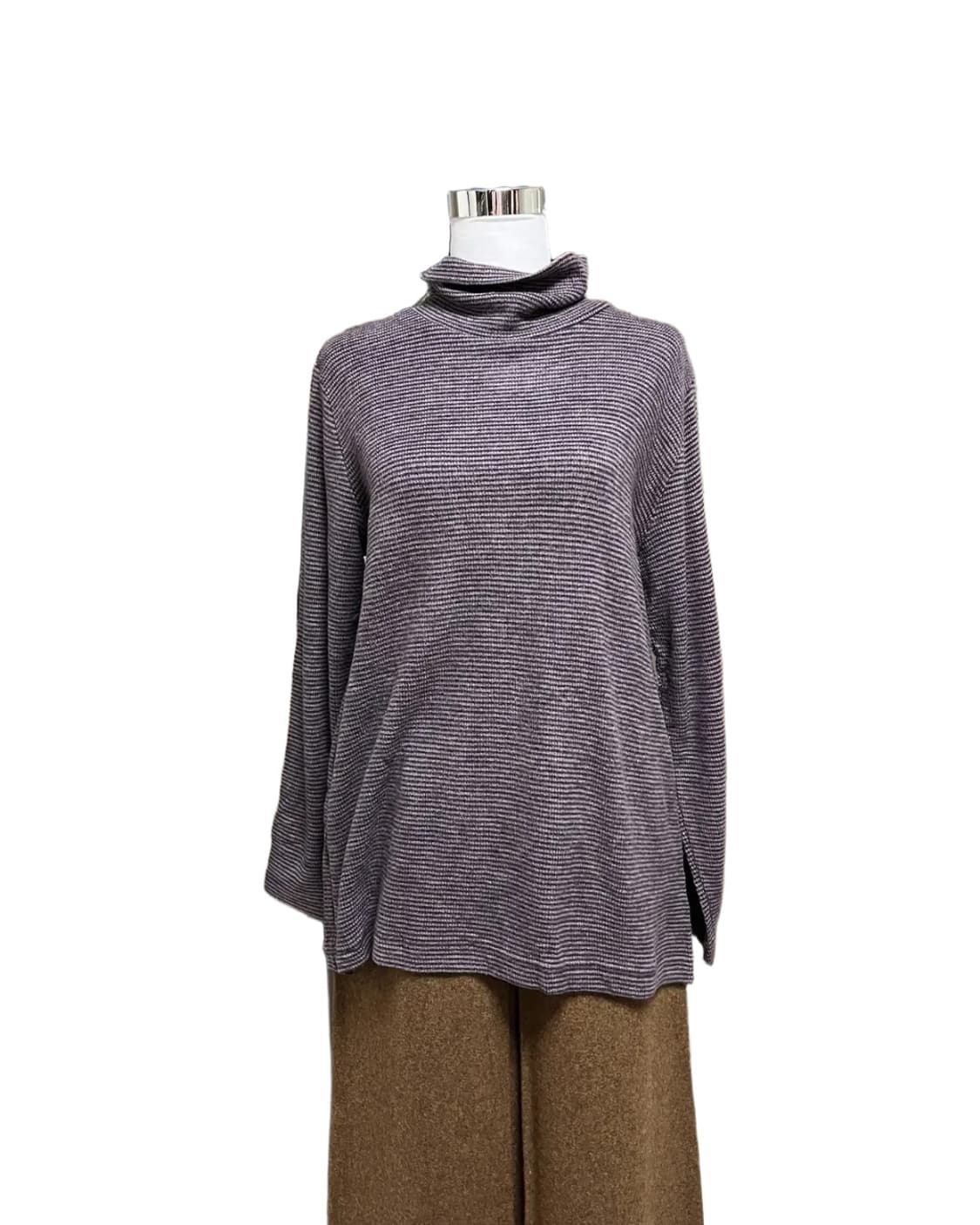 Purple fleece turtleneck 상품이미지4