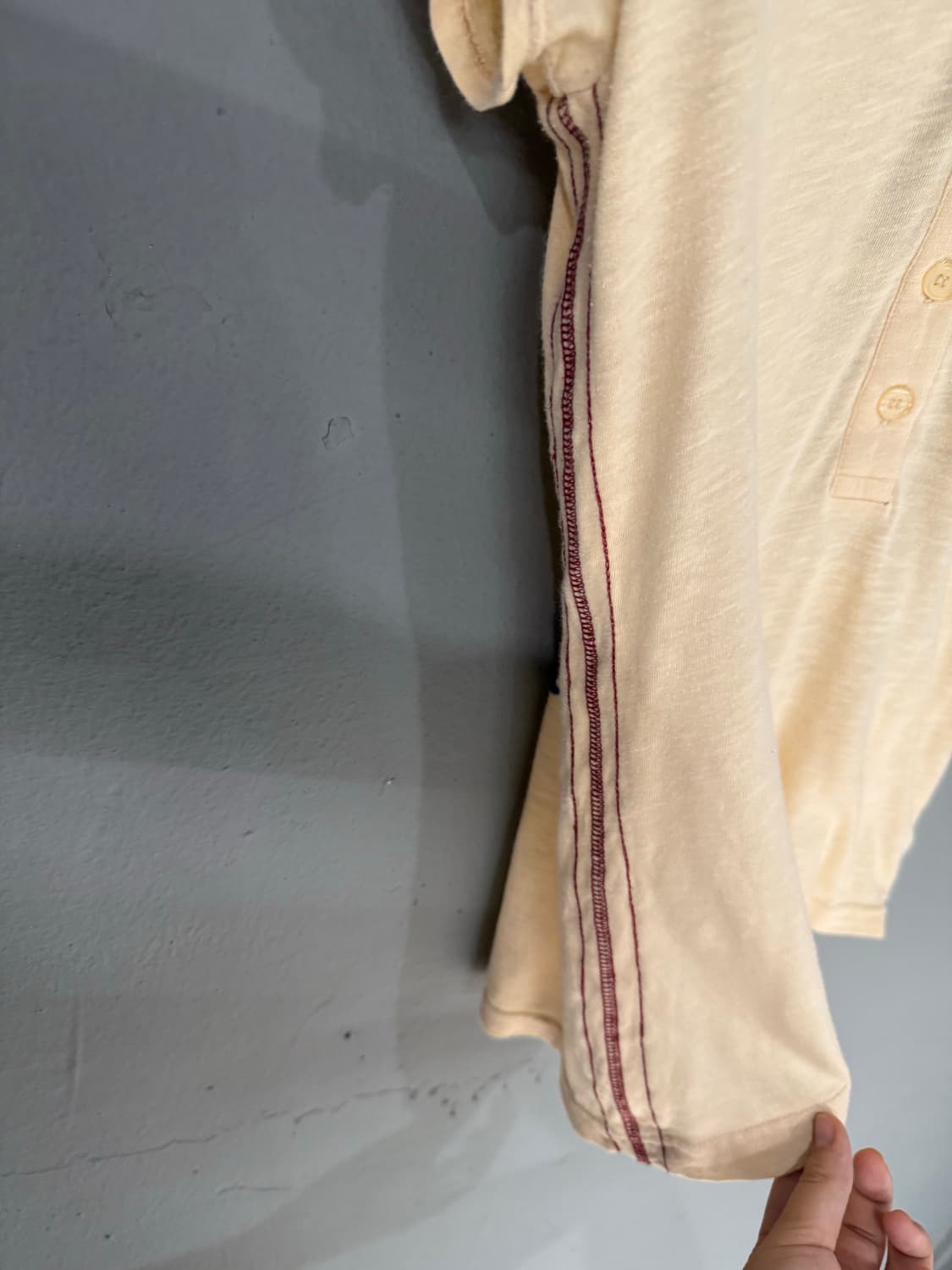 back skull point button collar tee 상품이미지7
