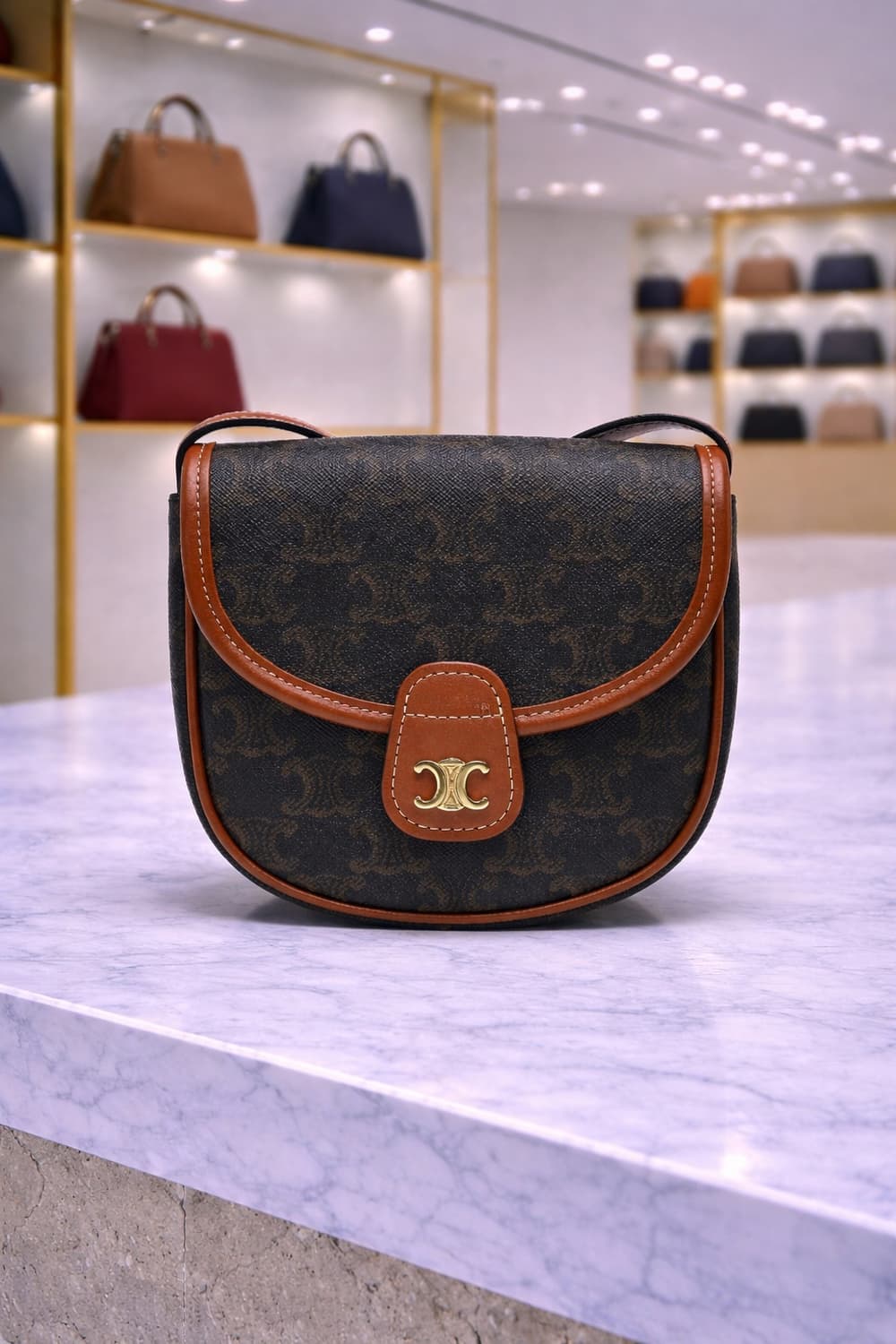 [A급] 셀린느 베사체 트리옹프 미니 탄 판매합니다!!! 상품이미지1