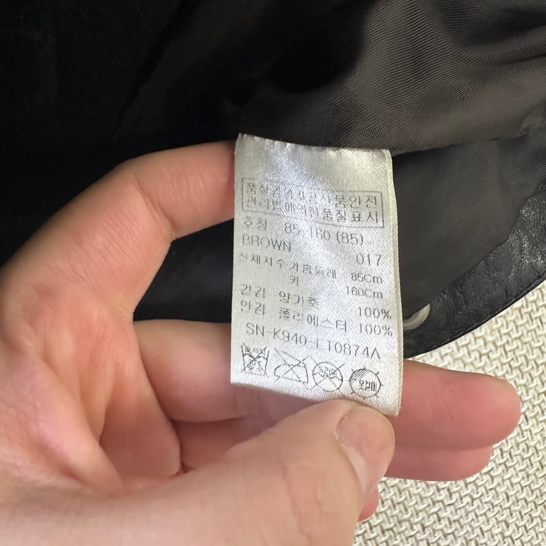 85 테이트 숏 레더 자켓 0424D 상품이미지3