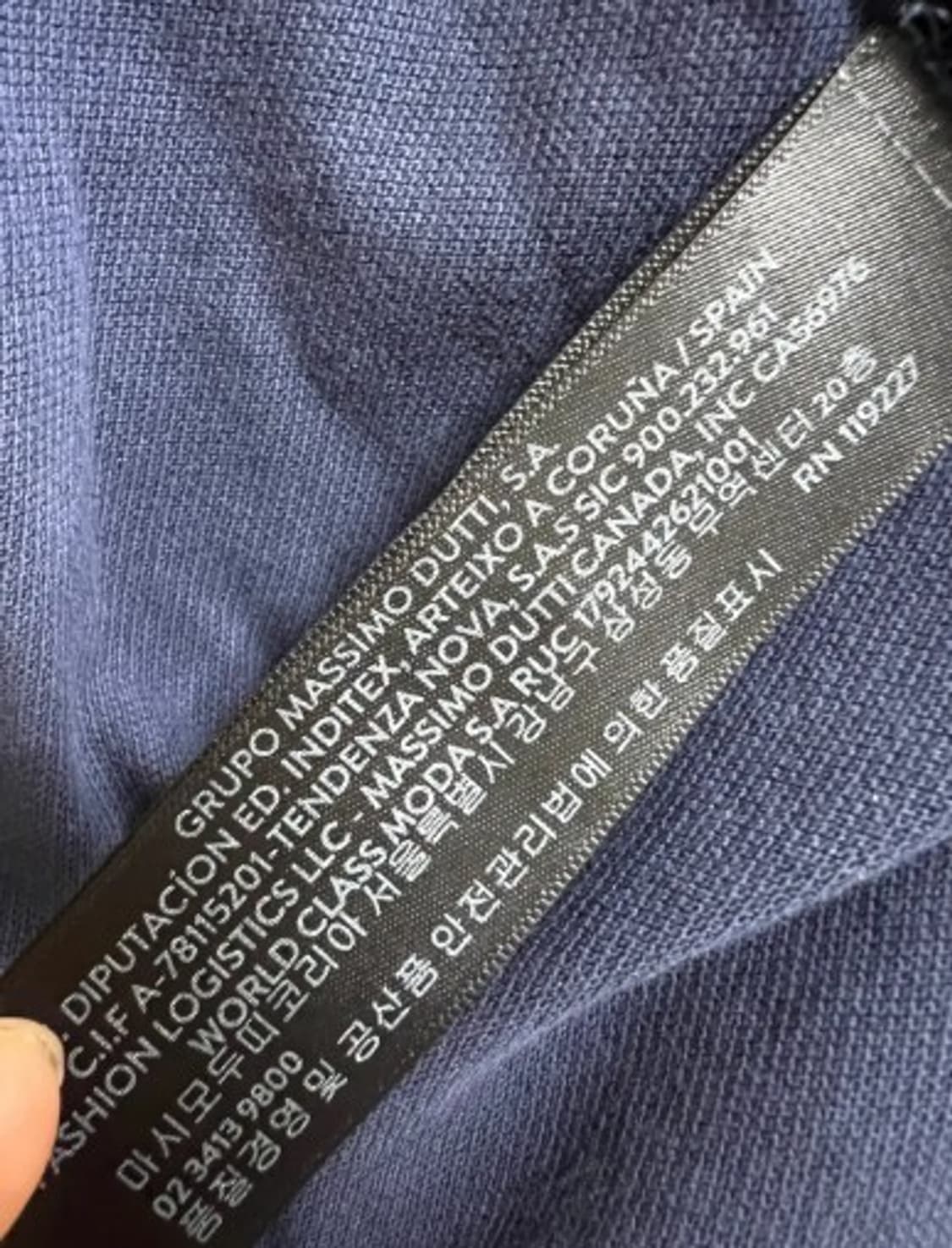 마시모뚜띠 남성 PK카라반팔티셔츠 XL 상품이미지4