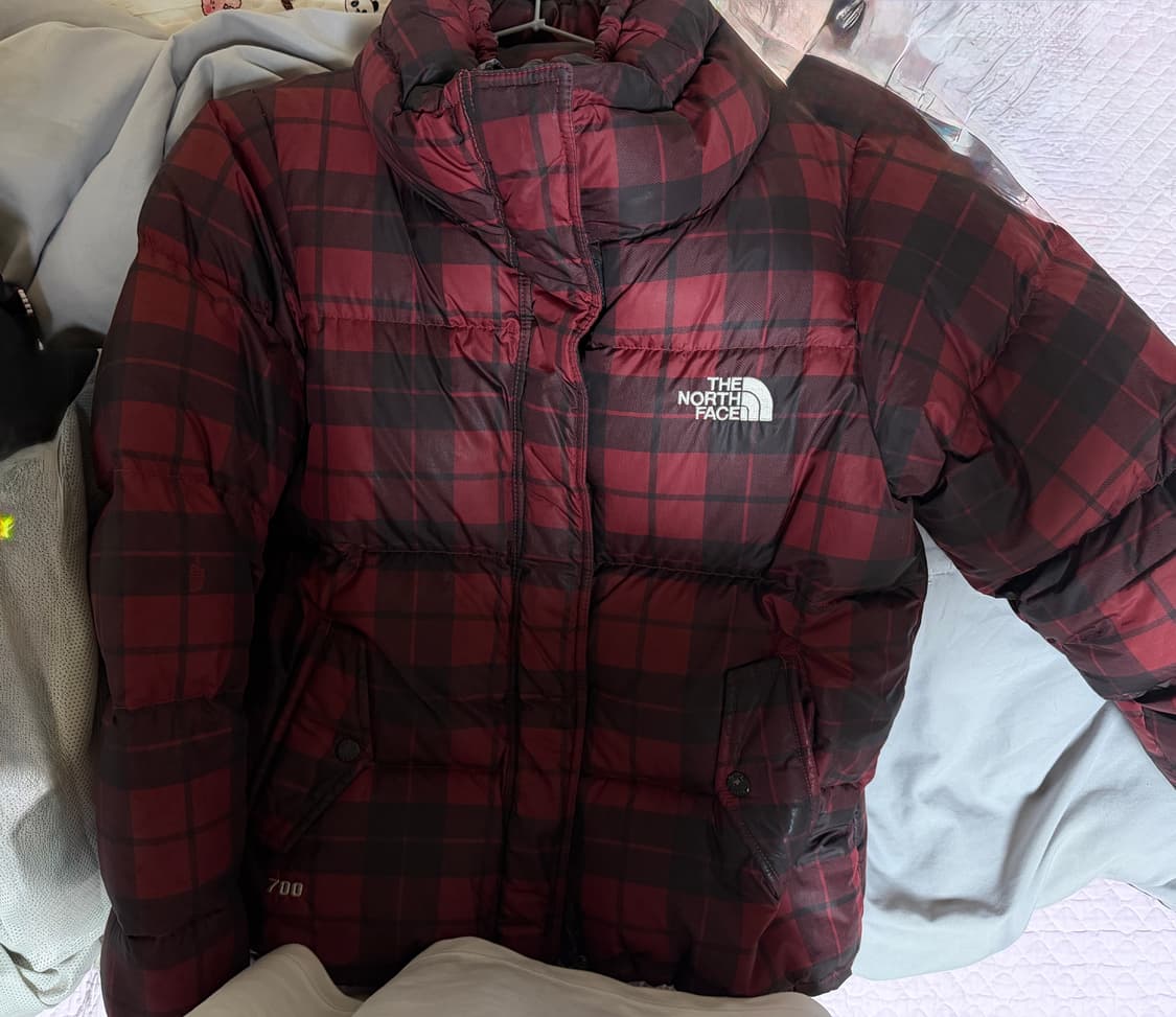 노스페이스 체크패딩 희귀빈티지 상품이미지1