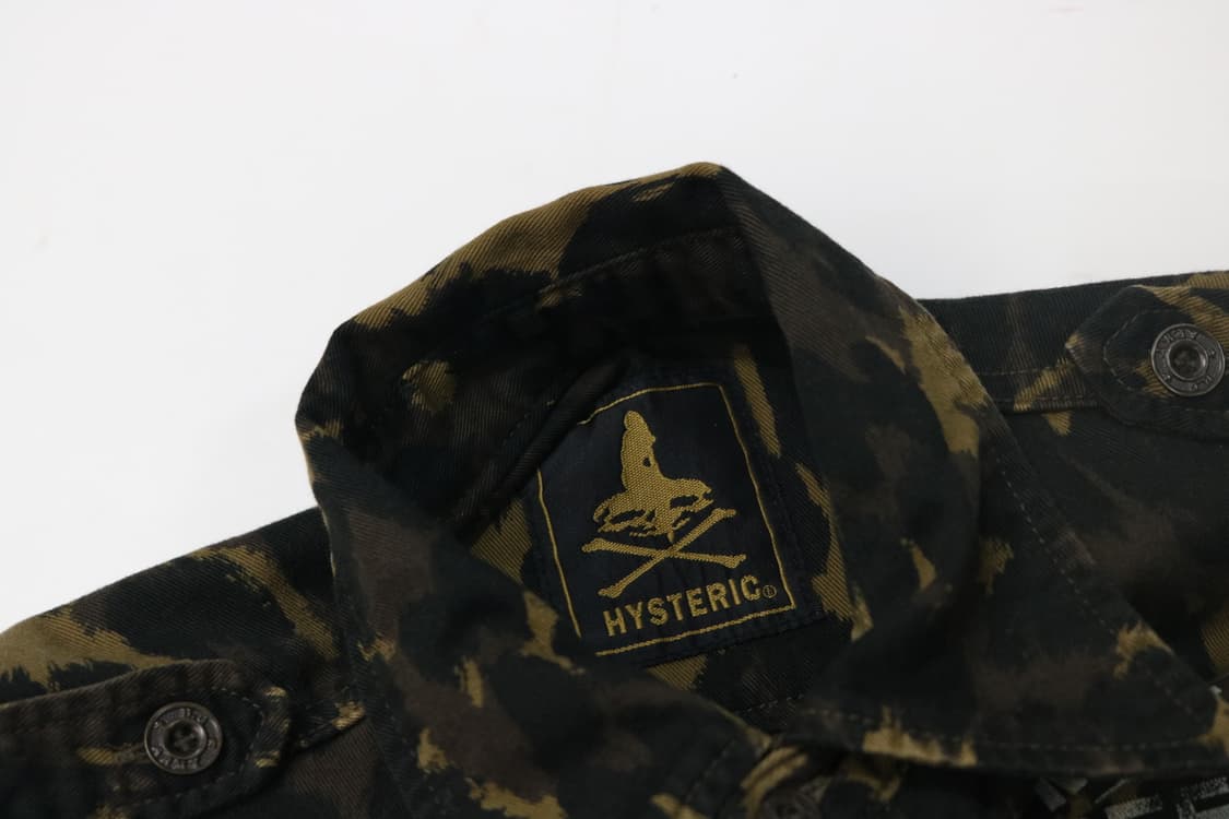 히스테릭 글래머 레오파드 카모 밀리터리 셔츠 상품이미지5