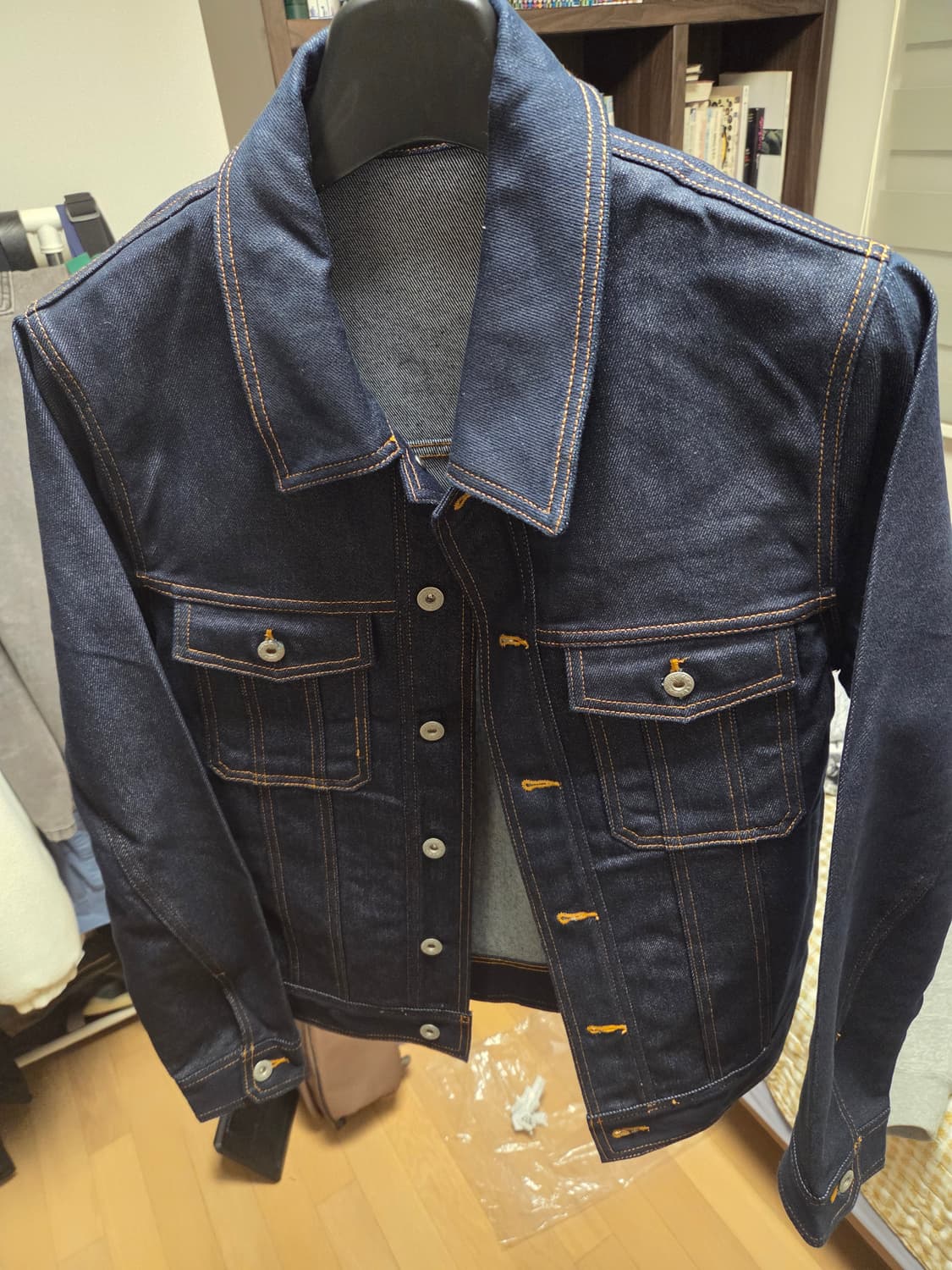 [내고가능][새상품]모드나인 생지 데님 자켓 상품이미지2