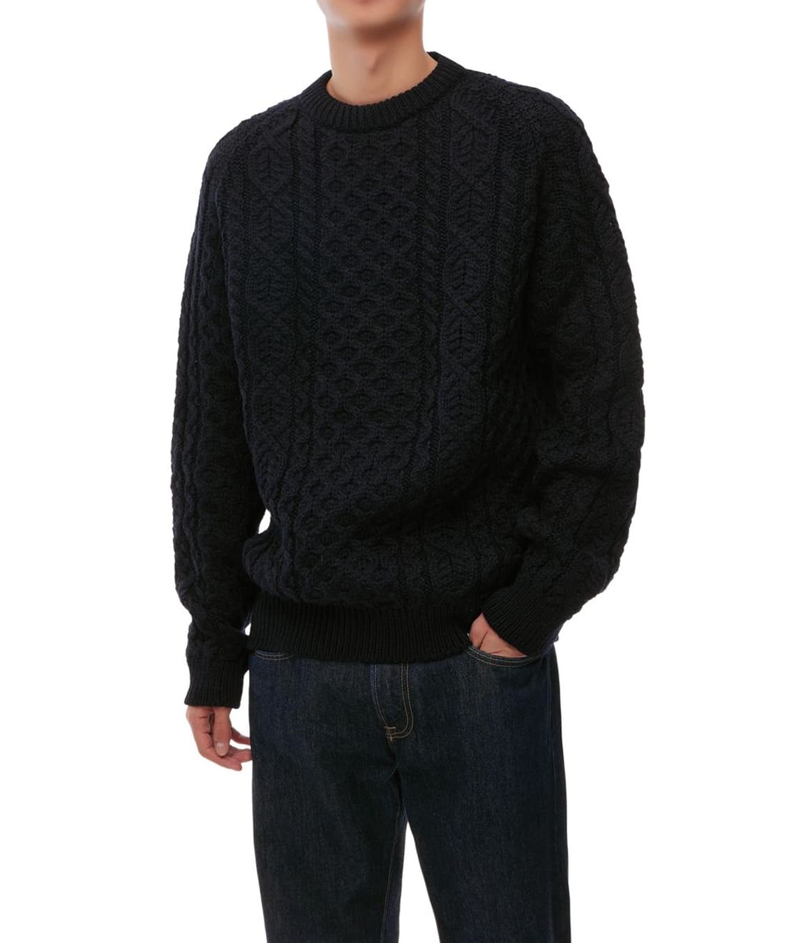 페레그린 허드슨 아란 점퍼 니트 네이비 2XL 상품이미지2