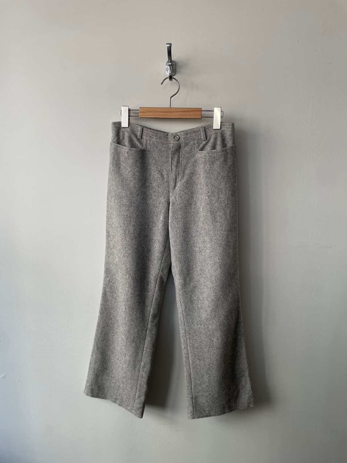 vintage light gray stitch pants 상품이미지1