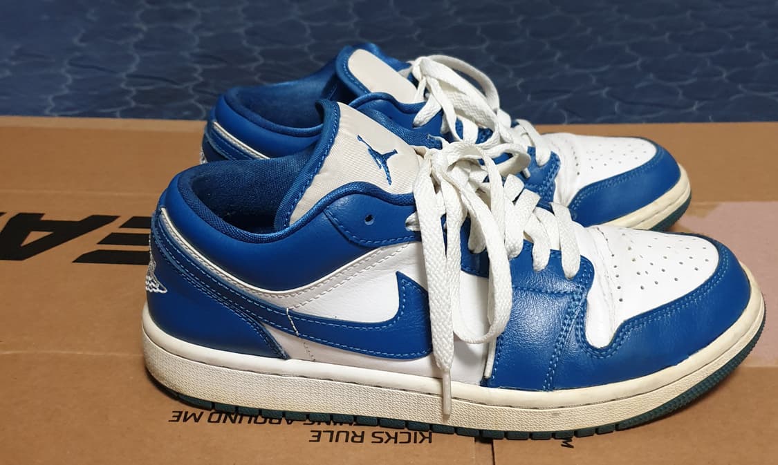 나이키 조던1 로우 다크 마리나 블루 (255) 상품이미지3