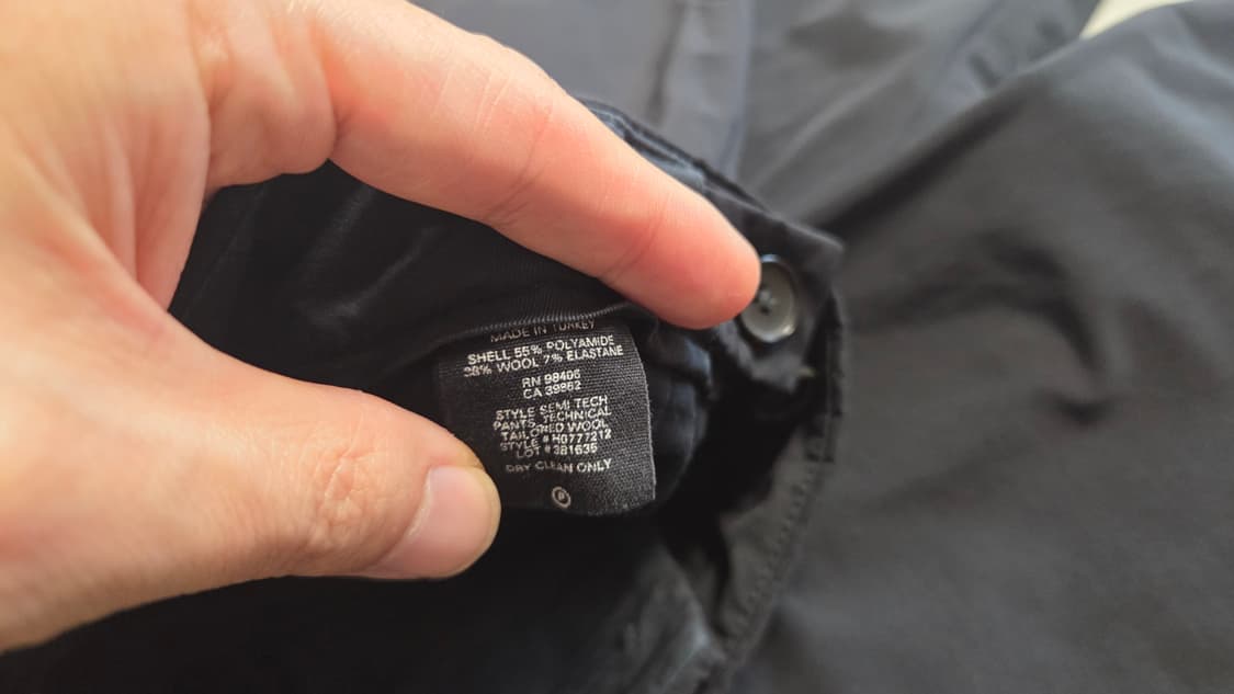 띠어리 세미 테크 슬랙스 팬츠  상품이미지6