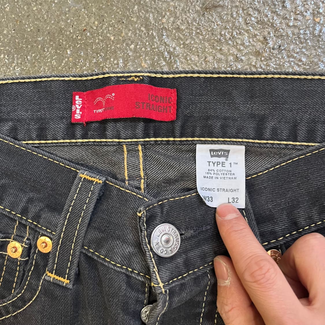 00s 리바이스 타입원 블랙진 (33“) 상품이미지6
