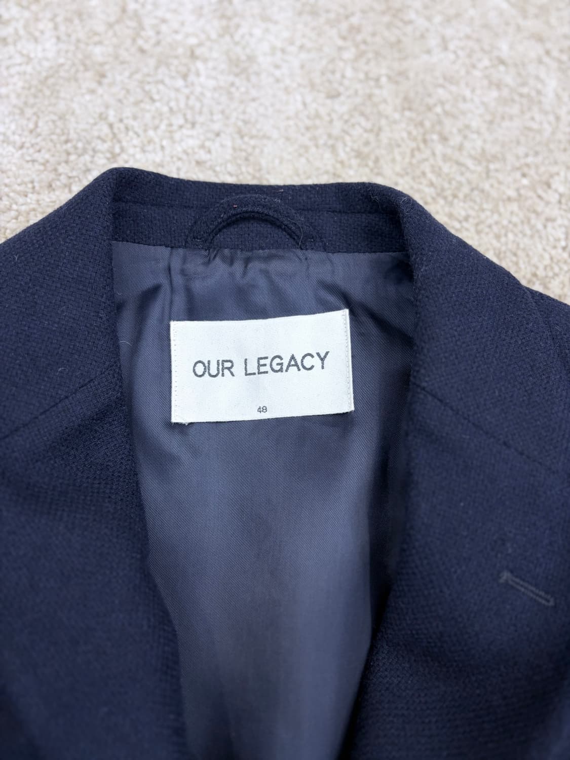 아워레가시 트위드 자켓  / 네이비 소프트 캔버스 블레이져 48 상품이미지6