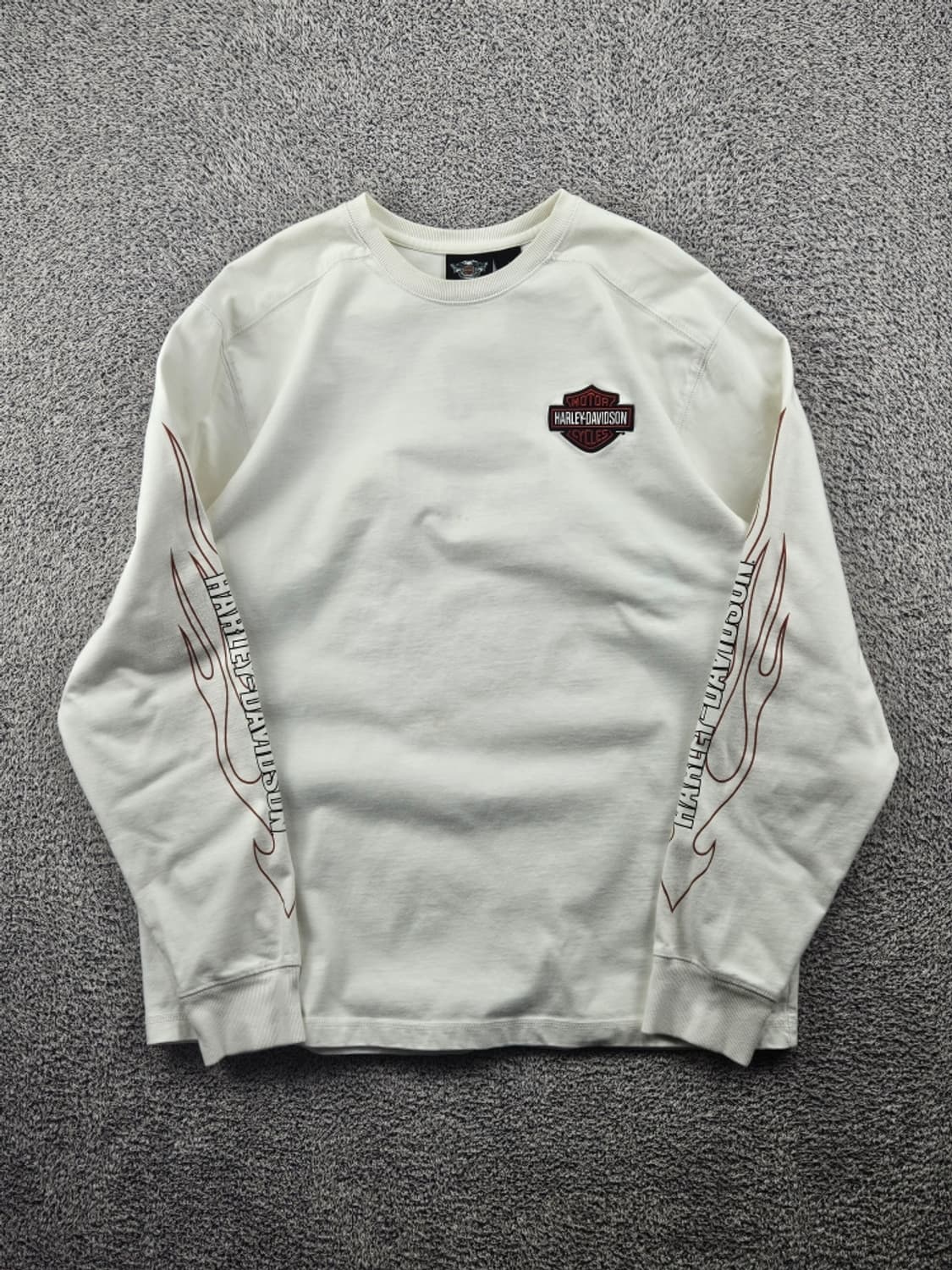할리데이비슨 바 앤 실드 플레임 로고 롱 슬리브 ( L ) / 11522 상품이미지3