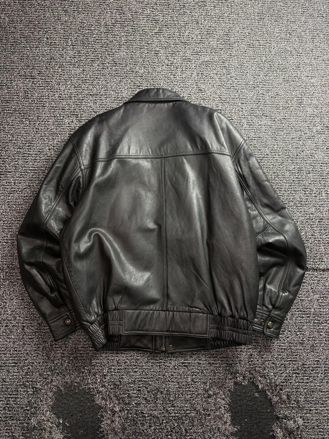 빈티지 아카이브 양가죽 램스킨 봄버 레더 자켓 3613 상품이미지4