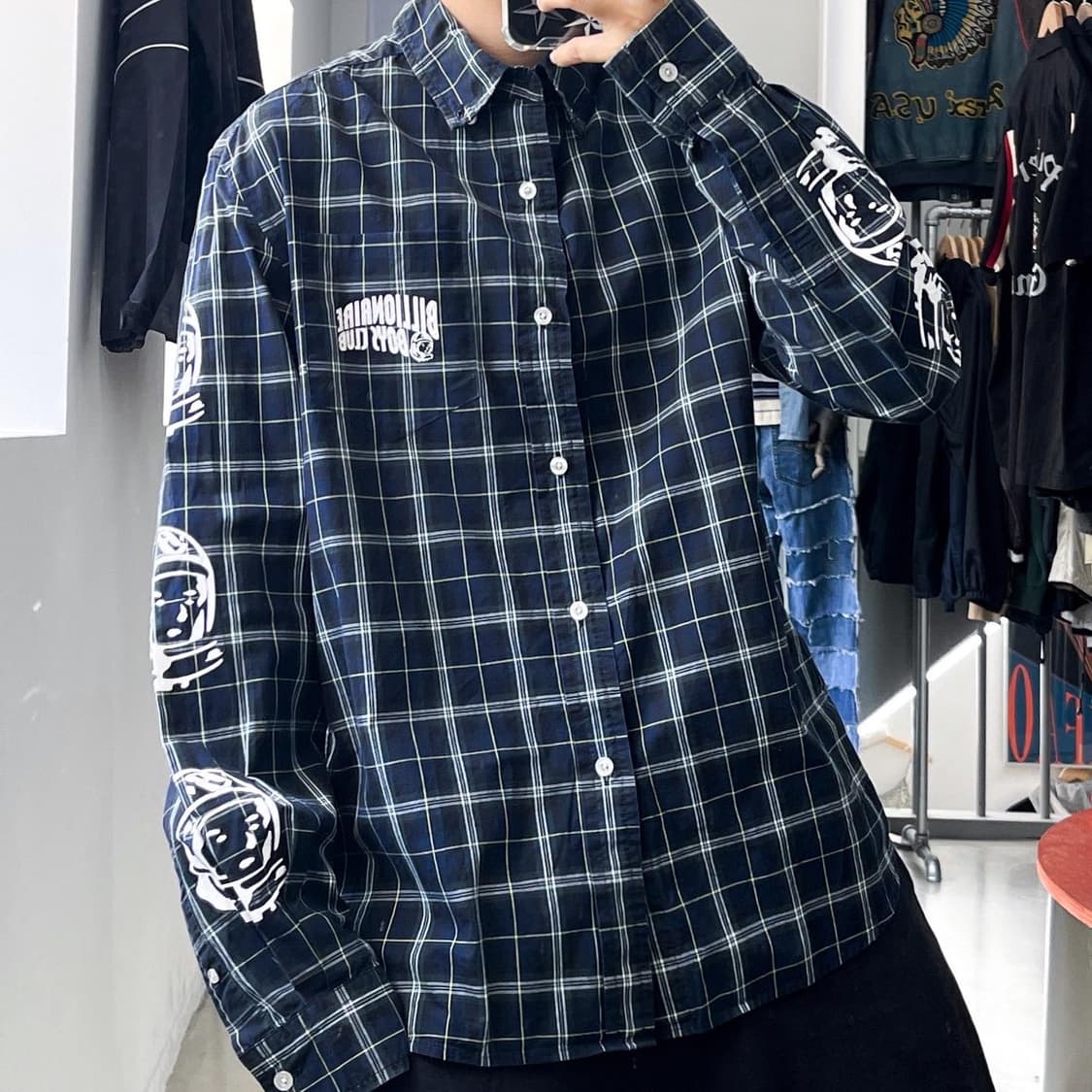 빌리어네어 보이즈 클럽 우주인 체크 셔츠 상품이미지2