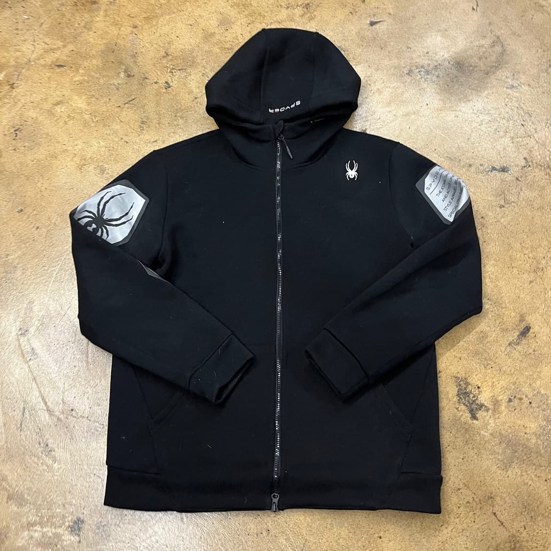 [정품/XL] 스파이더 블랙 후드집업 b10 상품이미지2